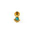 Layla golden labret with Turquoise frontal view