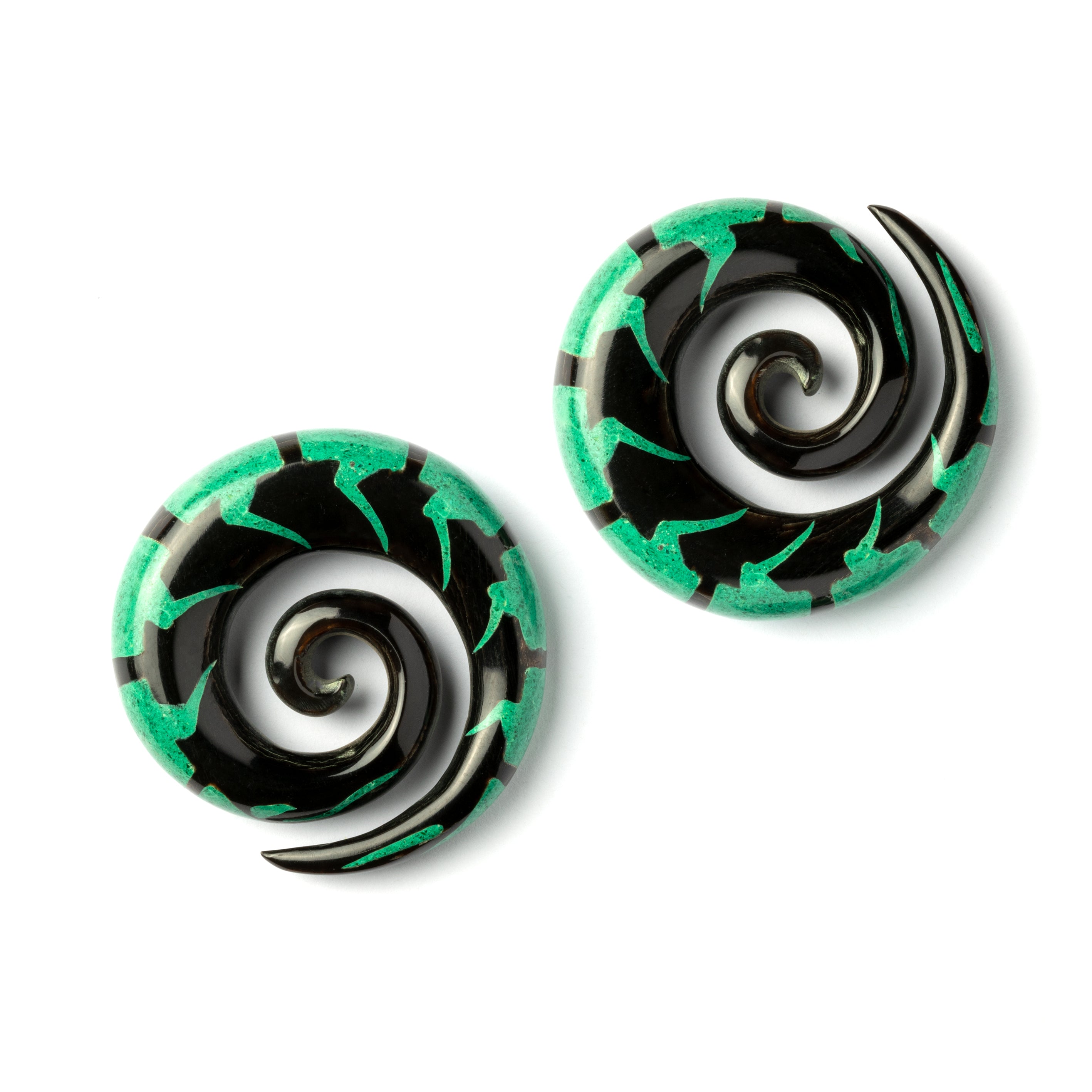 Malachite Centipede Spiral Gauges