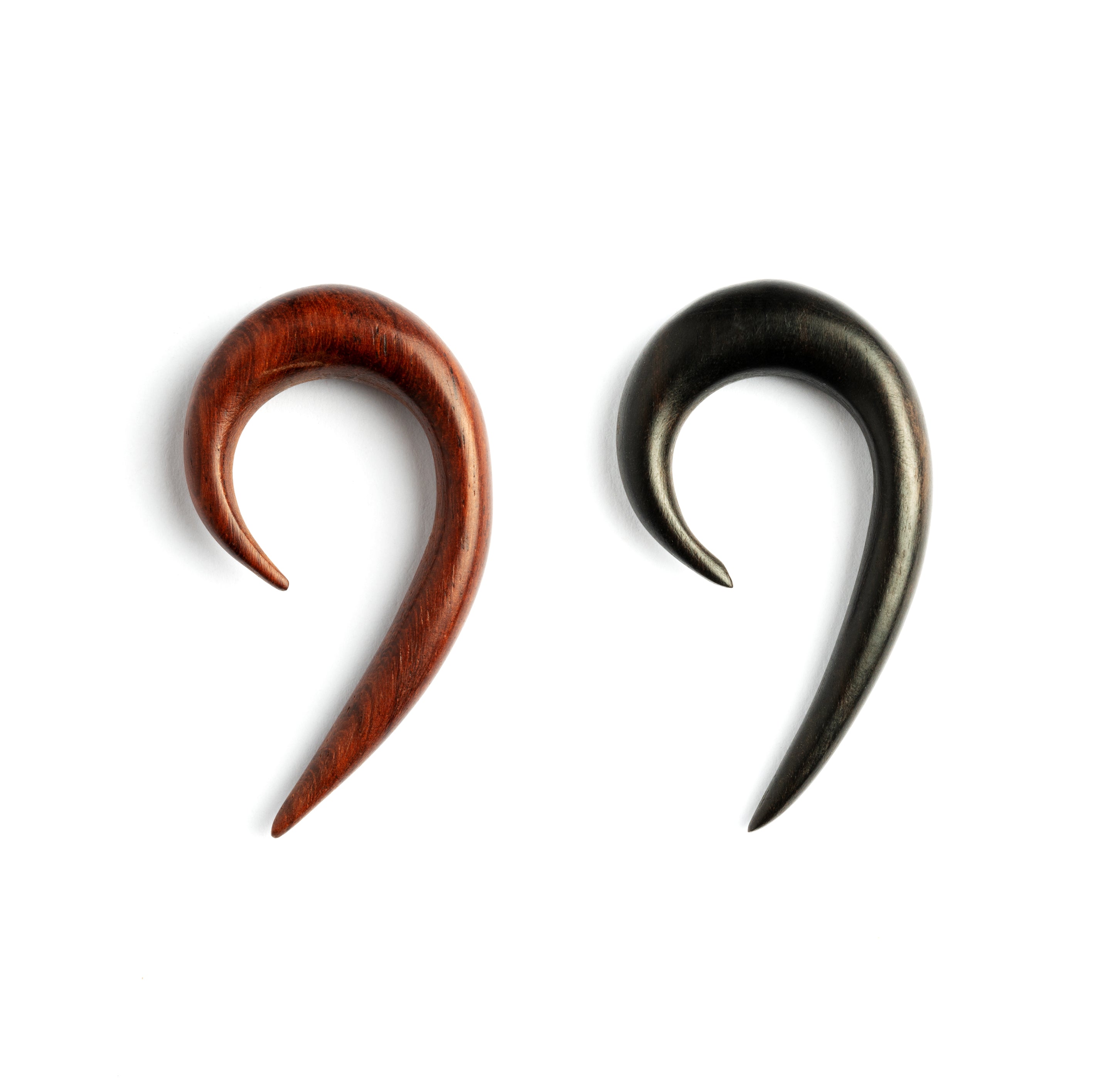 Matau Wood Ear Stretcher - Rosewood, Blackwood