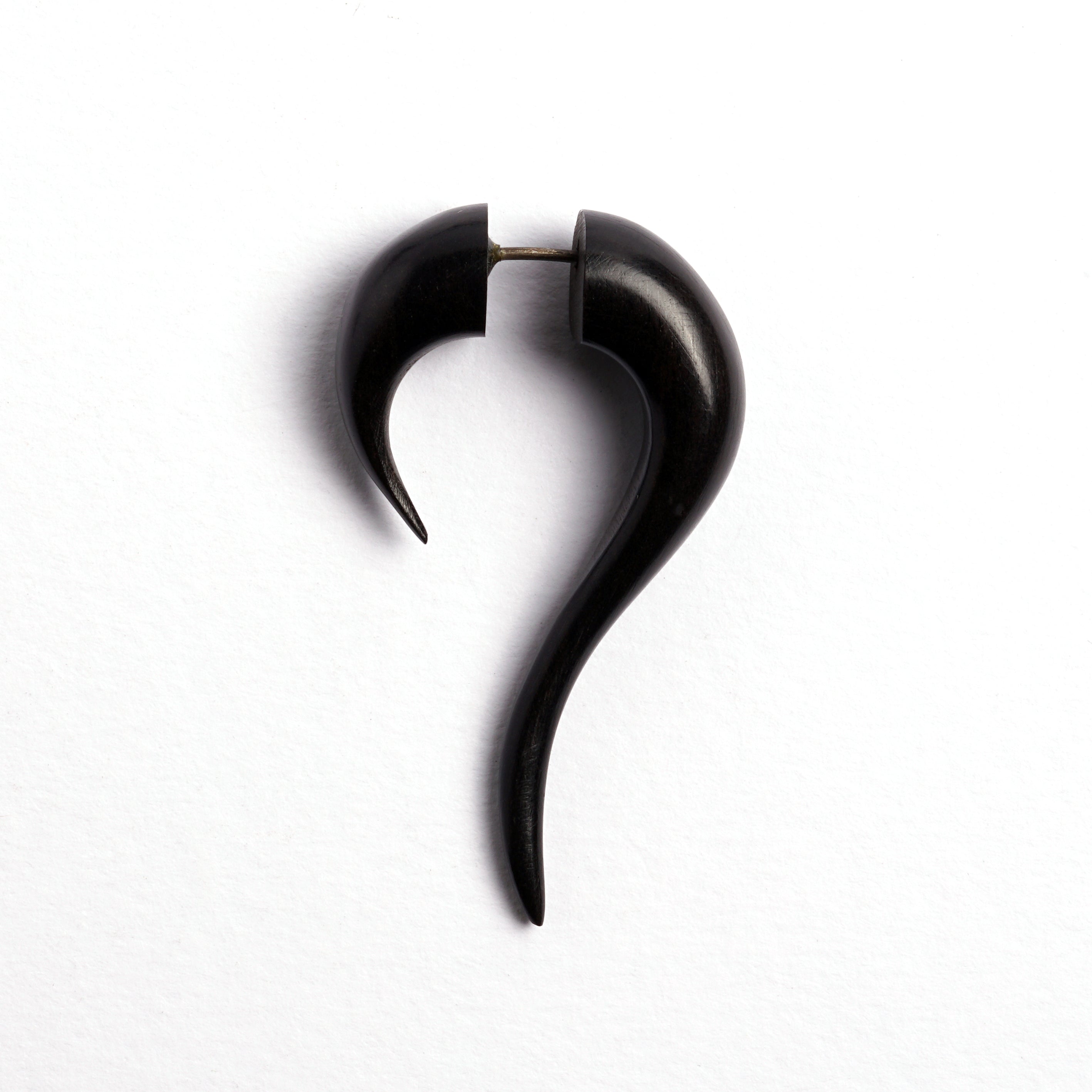 Maui Wood Earrings with Set Stones