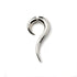 Maui Silver Fake Gauge Earring side view