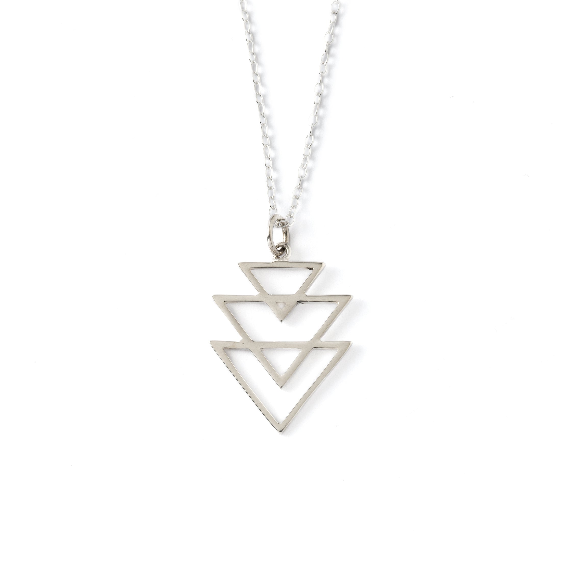 Interlocked Triangles Pendant