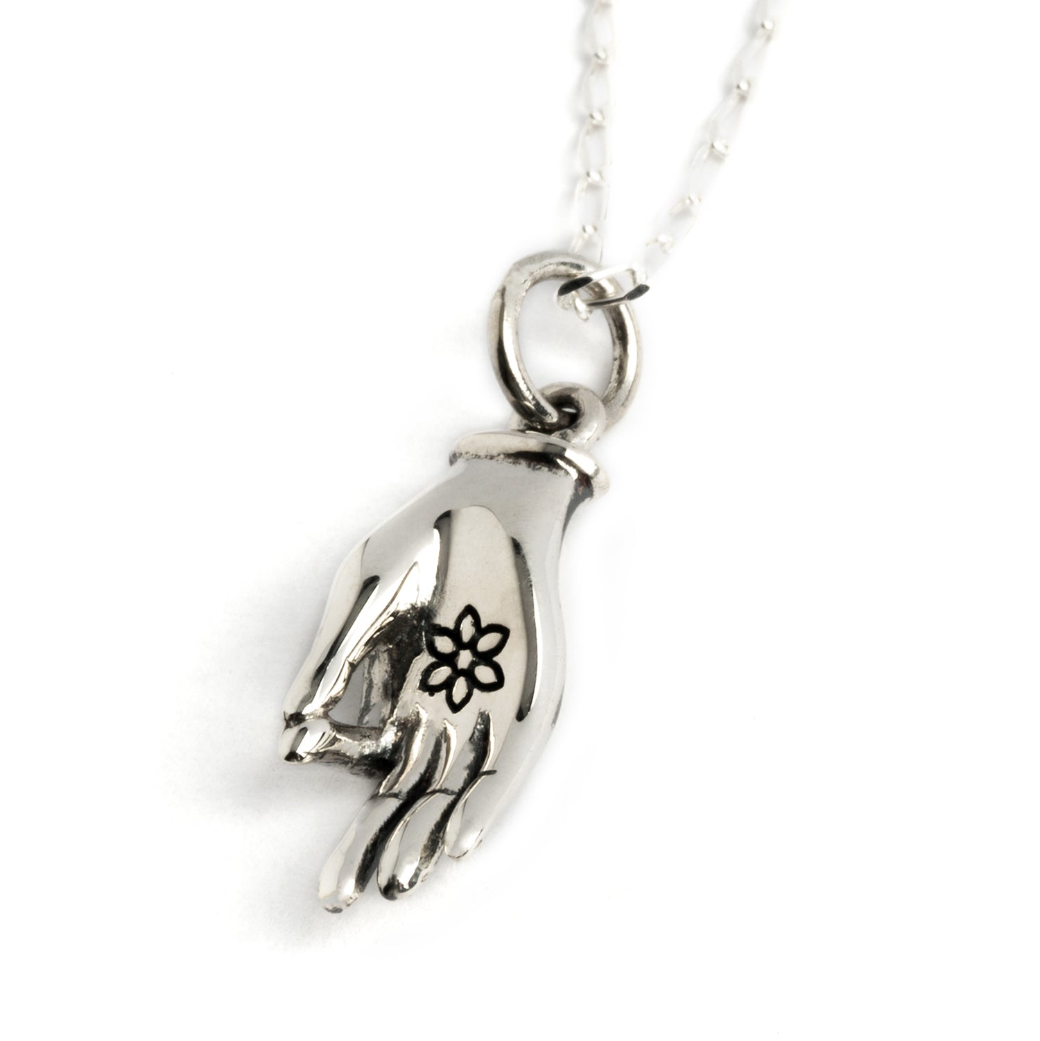 Mudra Lotus Charm palm side view