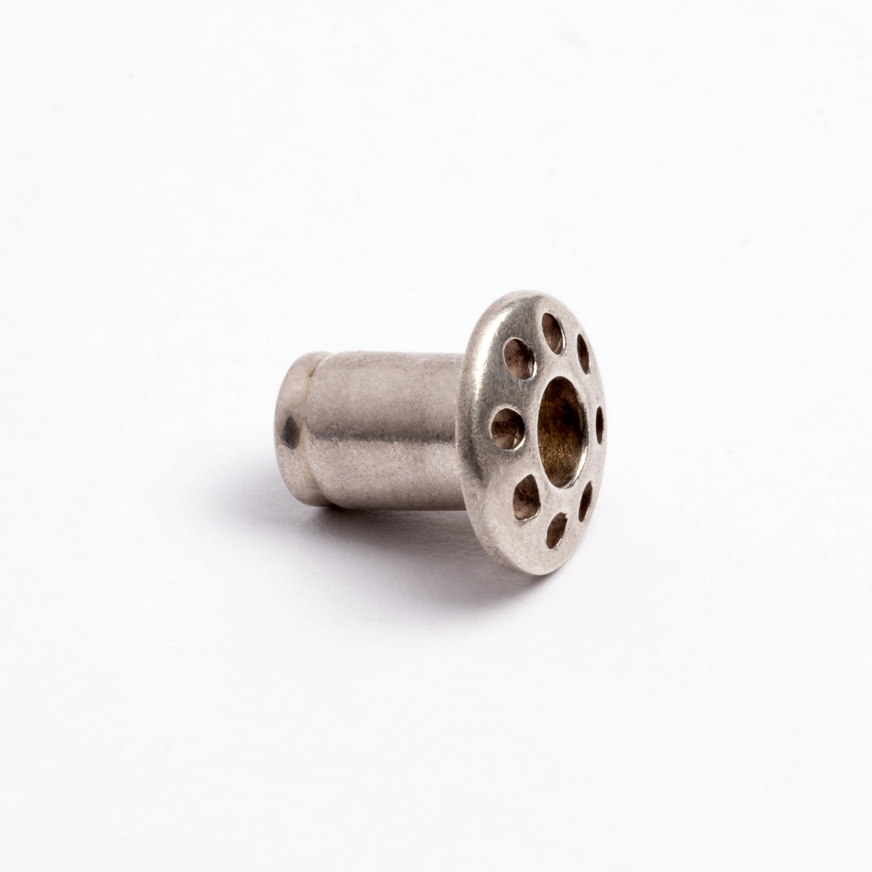 Silver Flesh Tunnel With Multiple Holes | Tribu Gauges Jewellery
