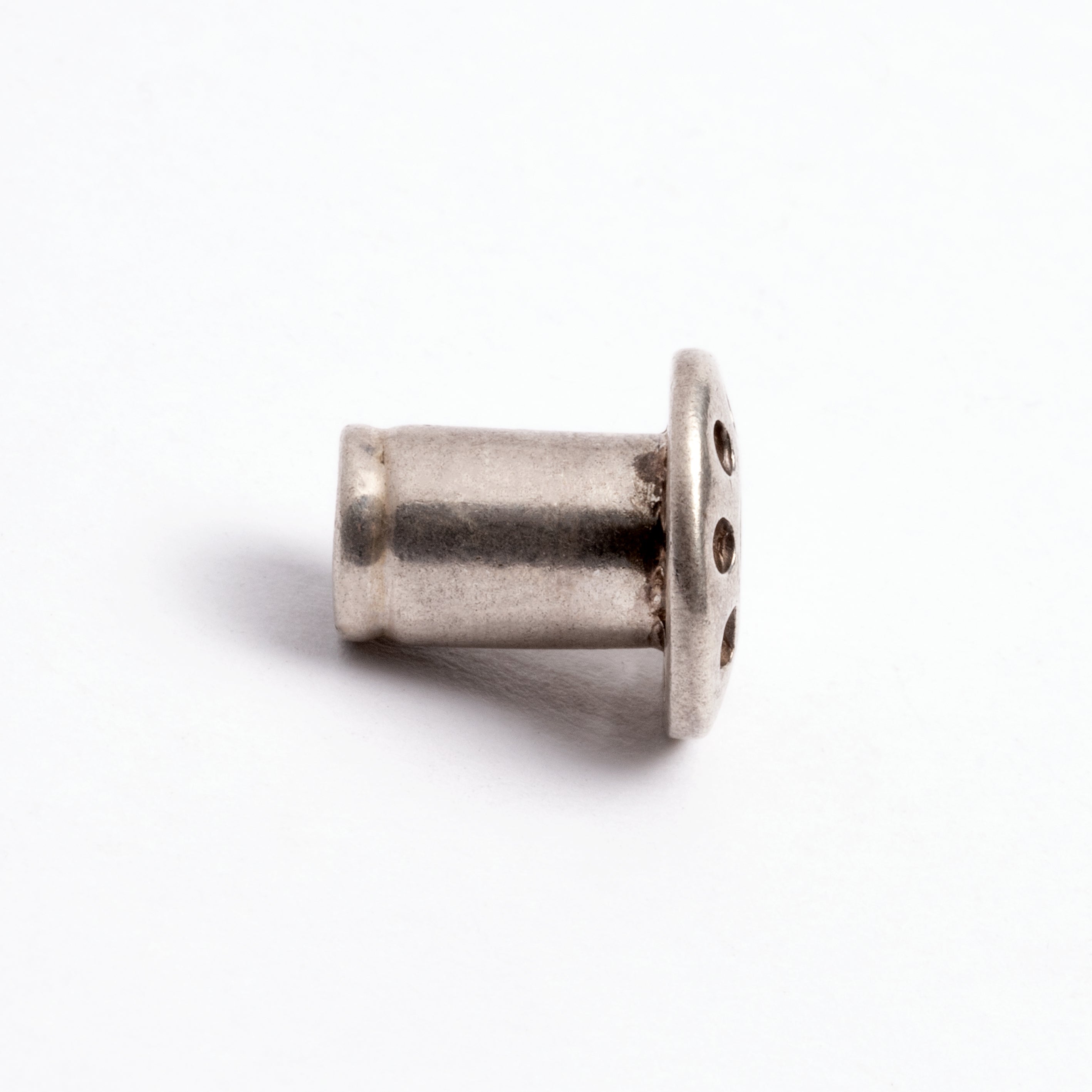 Silver Flesh Tunnel With Multiple Holes | Tribu Gauges Jewellery