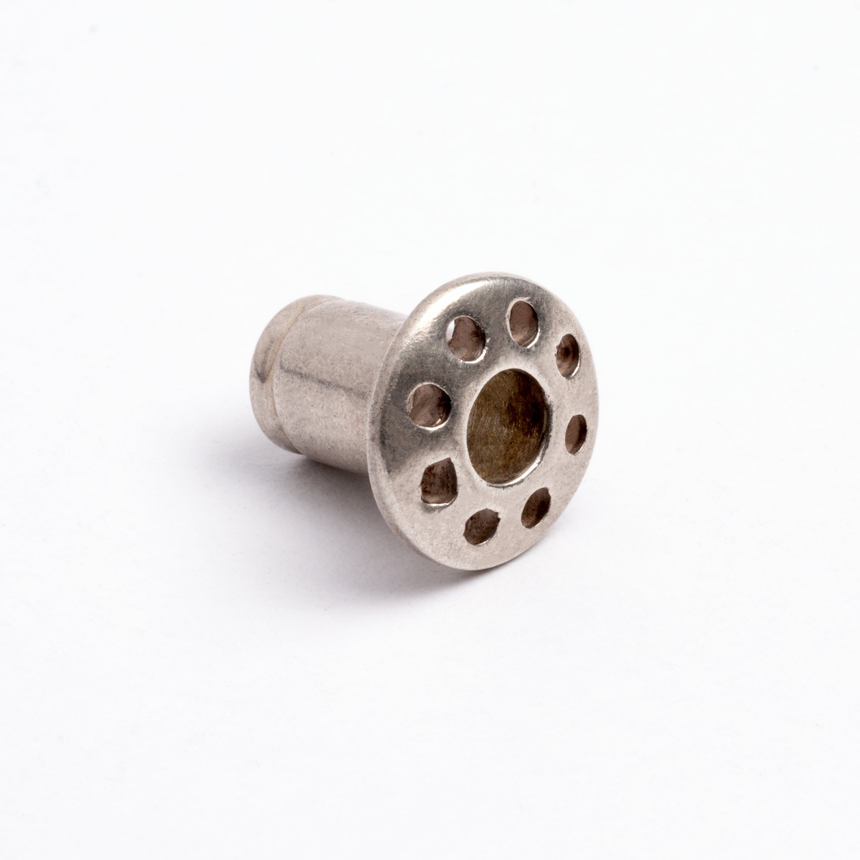 Silver Flesh Tunnel With Multiple Holes | Tribu Gauges Jewellery