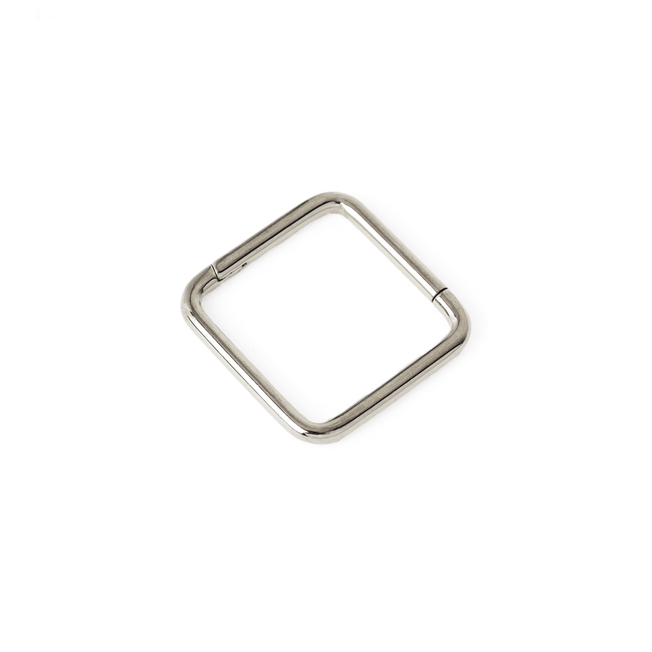 Oblong Titanium Clicker Ring side view