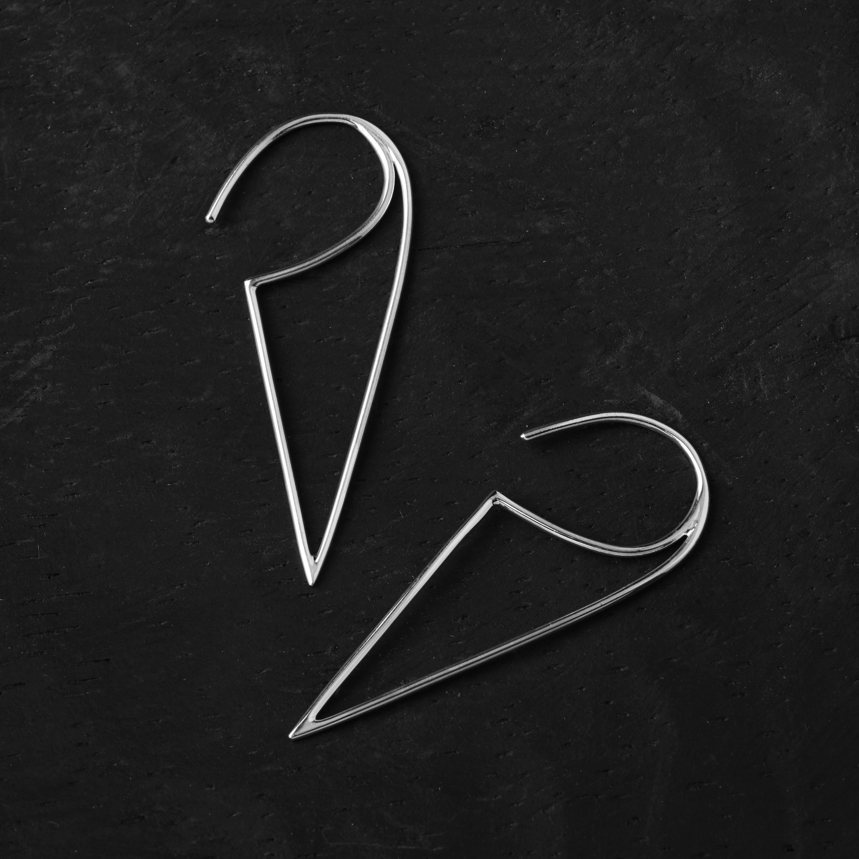 Open Triangle Earrings