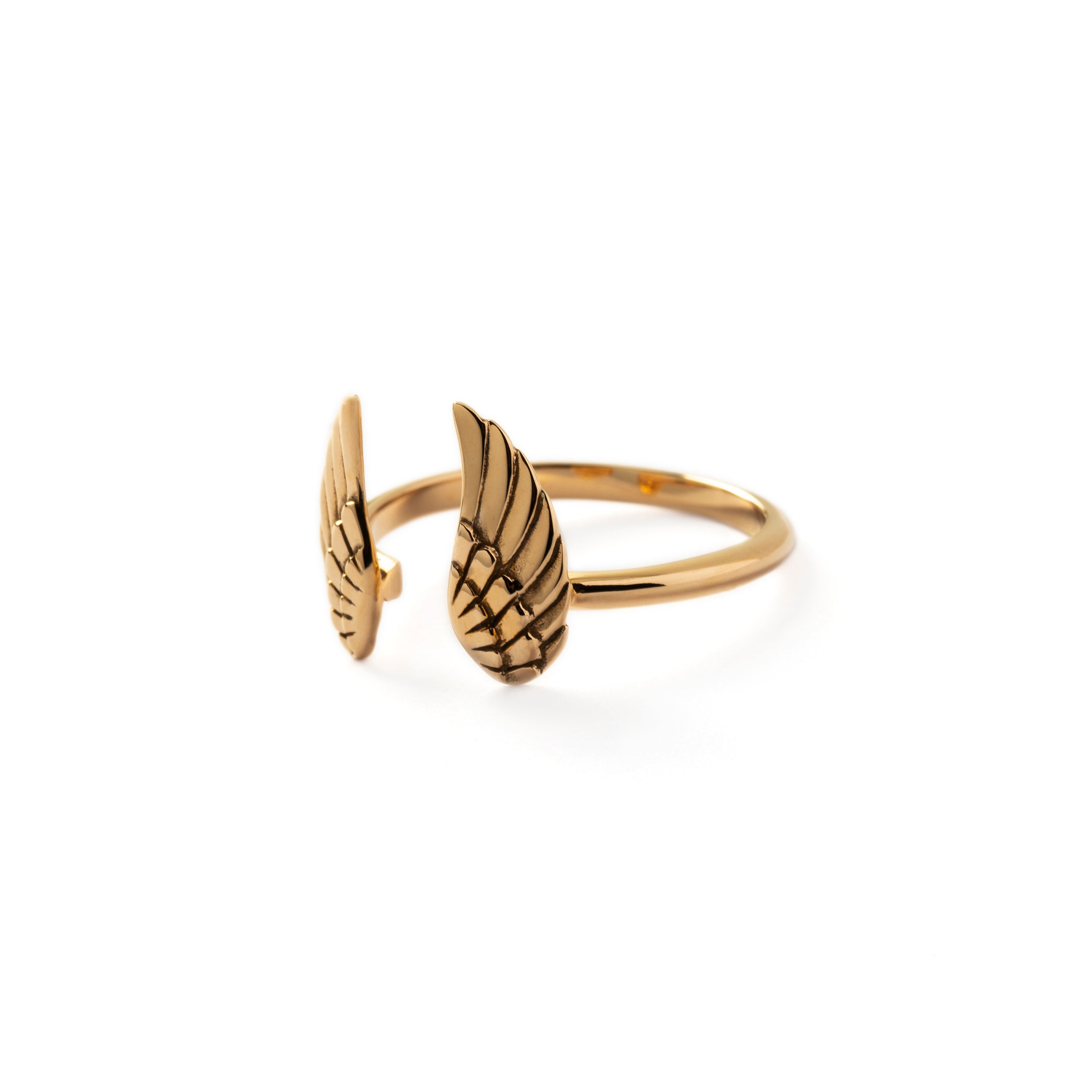 Bronze Open Wings Ring right side view