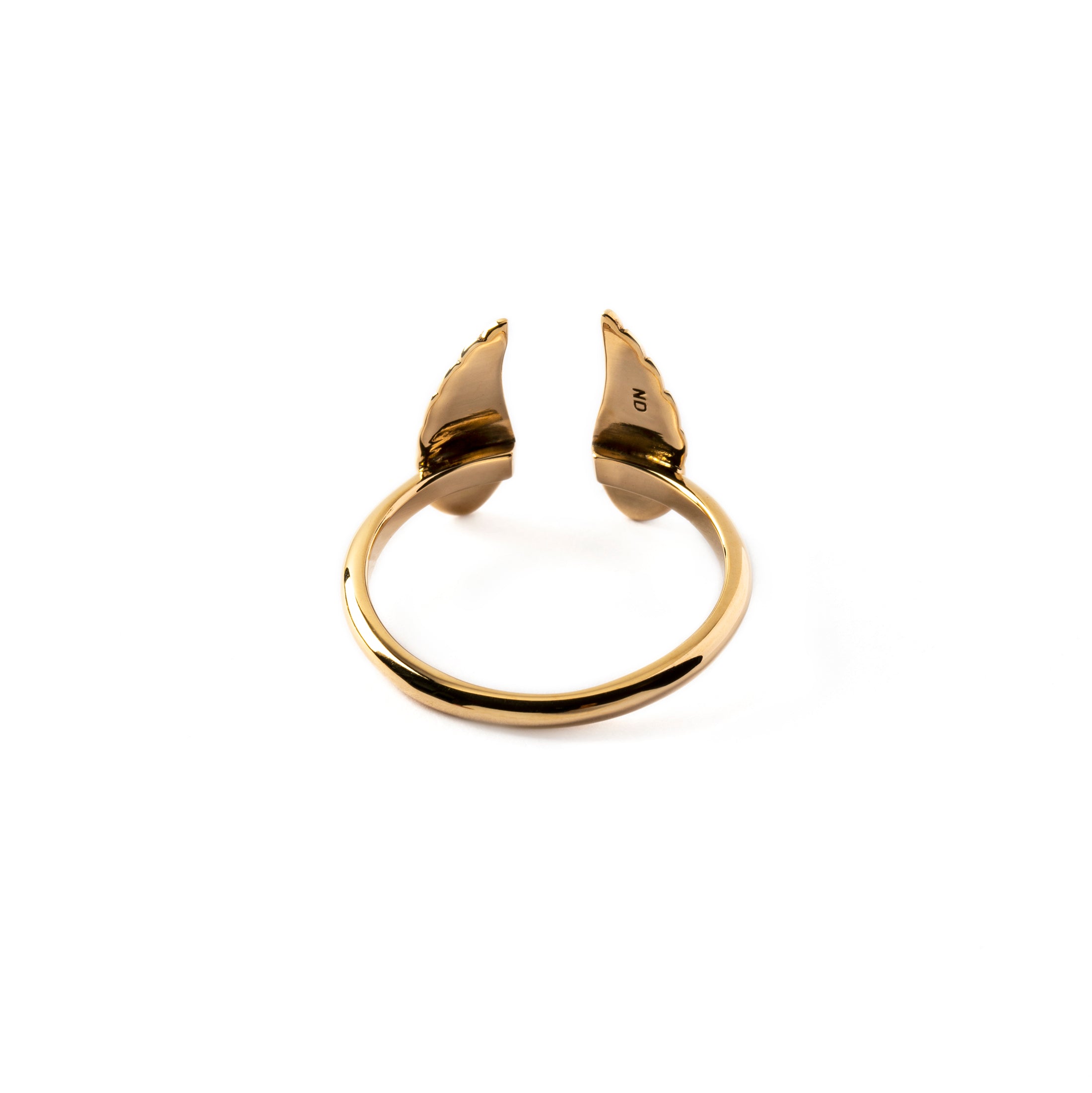 Bronze Open Wings Ring back view