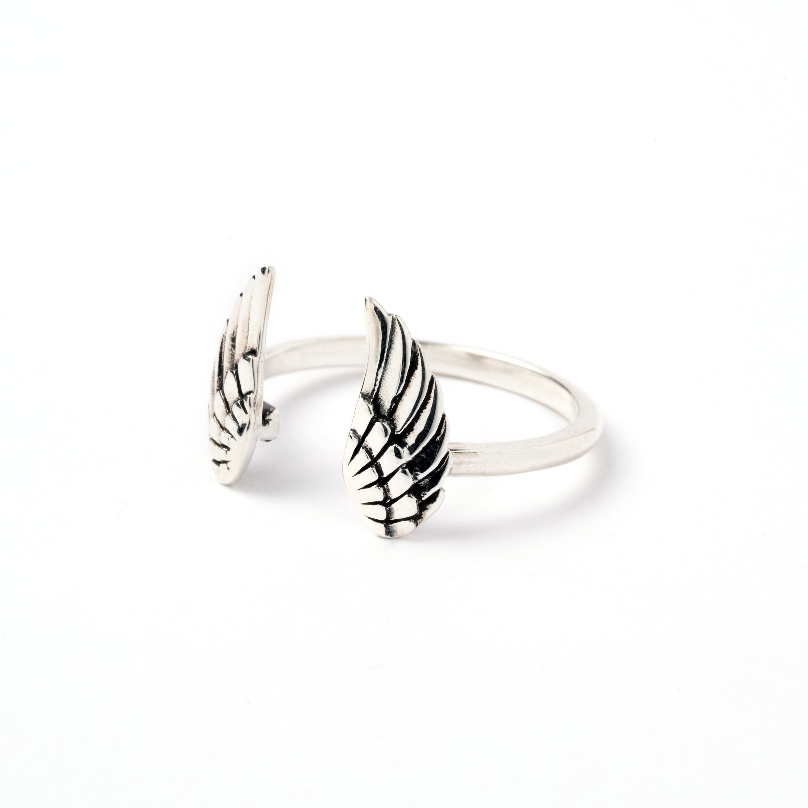 Open Wings Silver Ring right side view