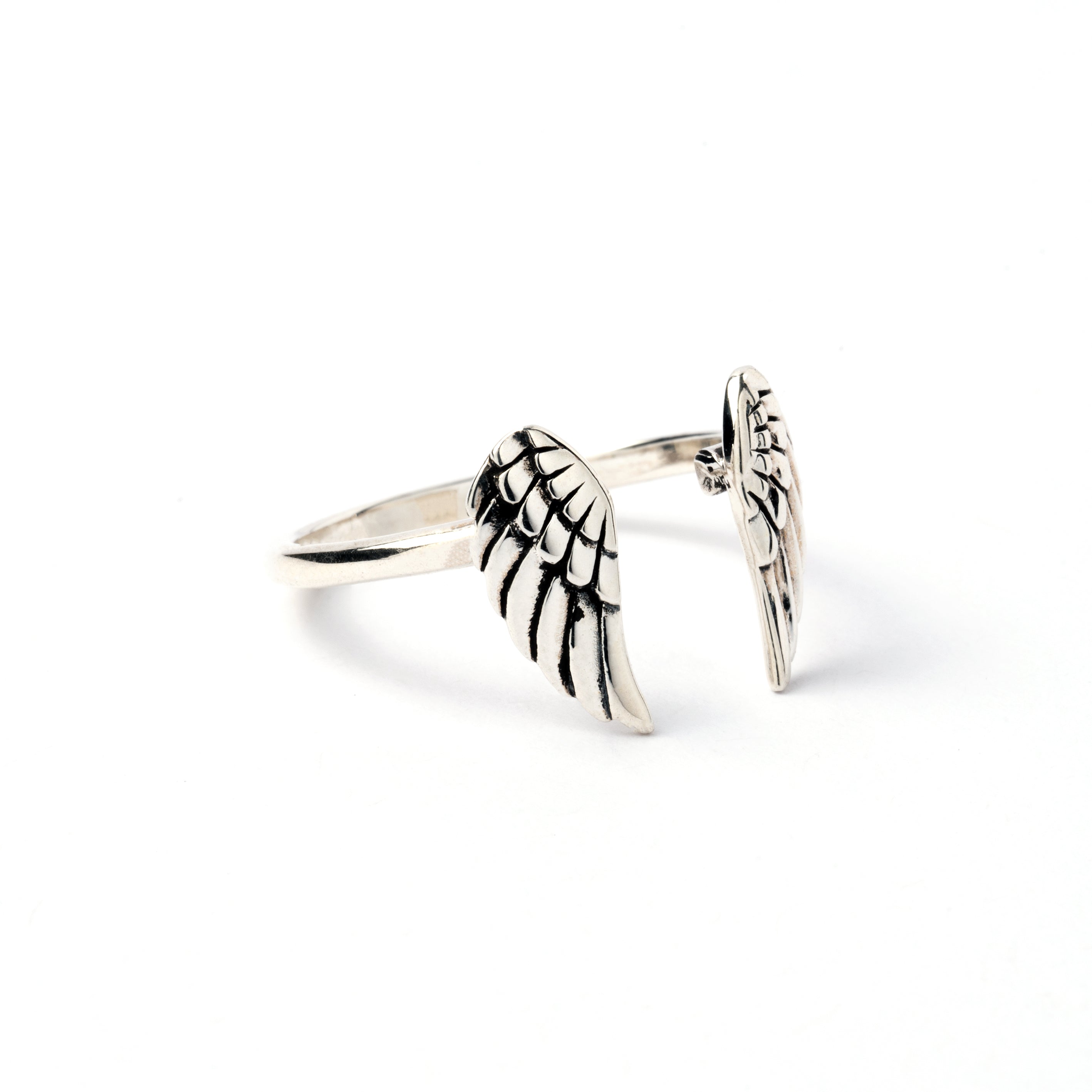 Open Wings Silver Ring right side view