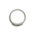 Pirate silver nose ring frontal view