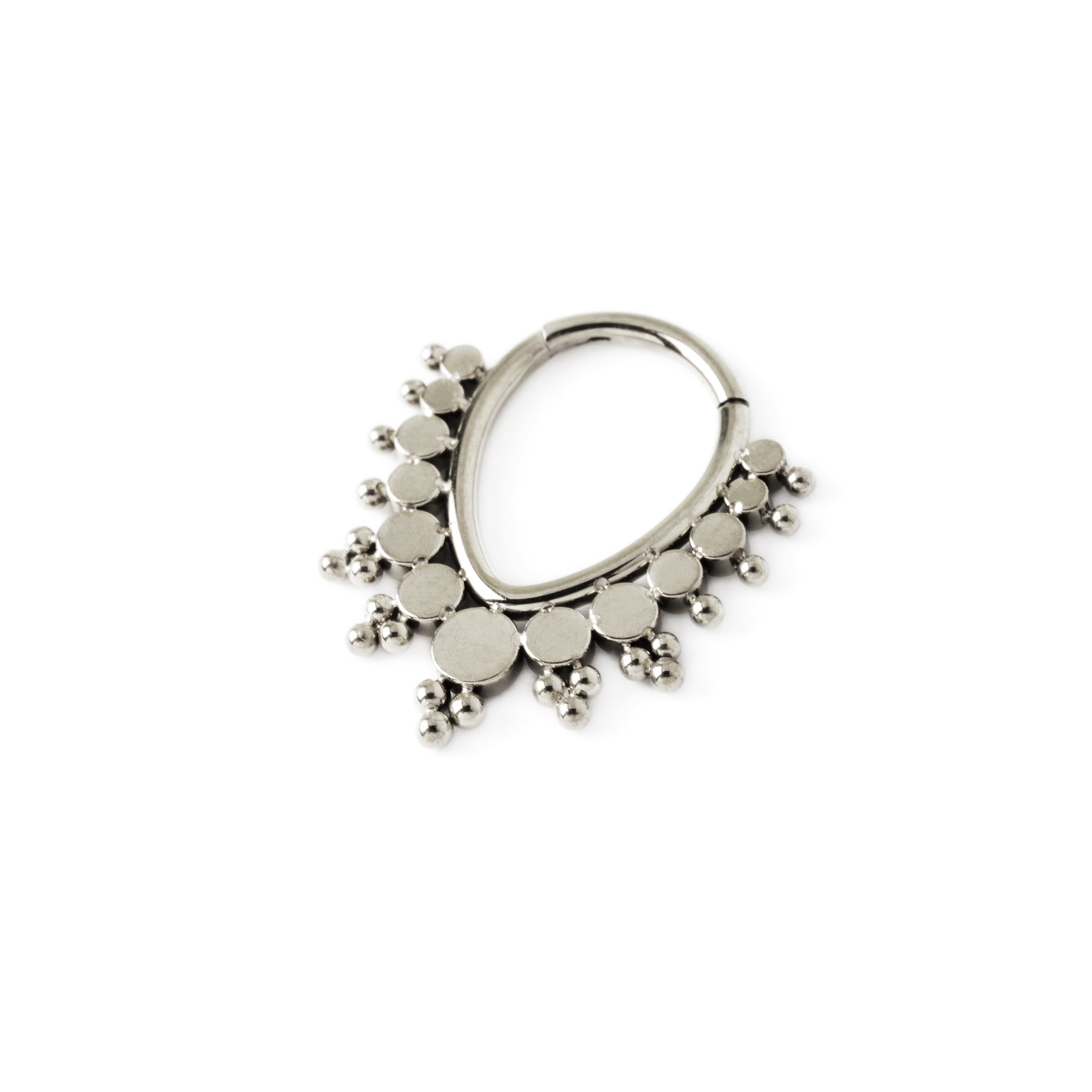 Prisha septum clicker left side view