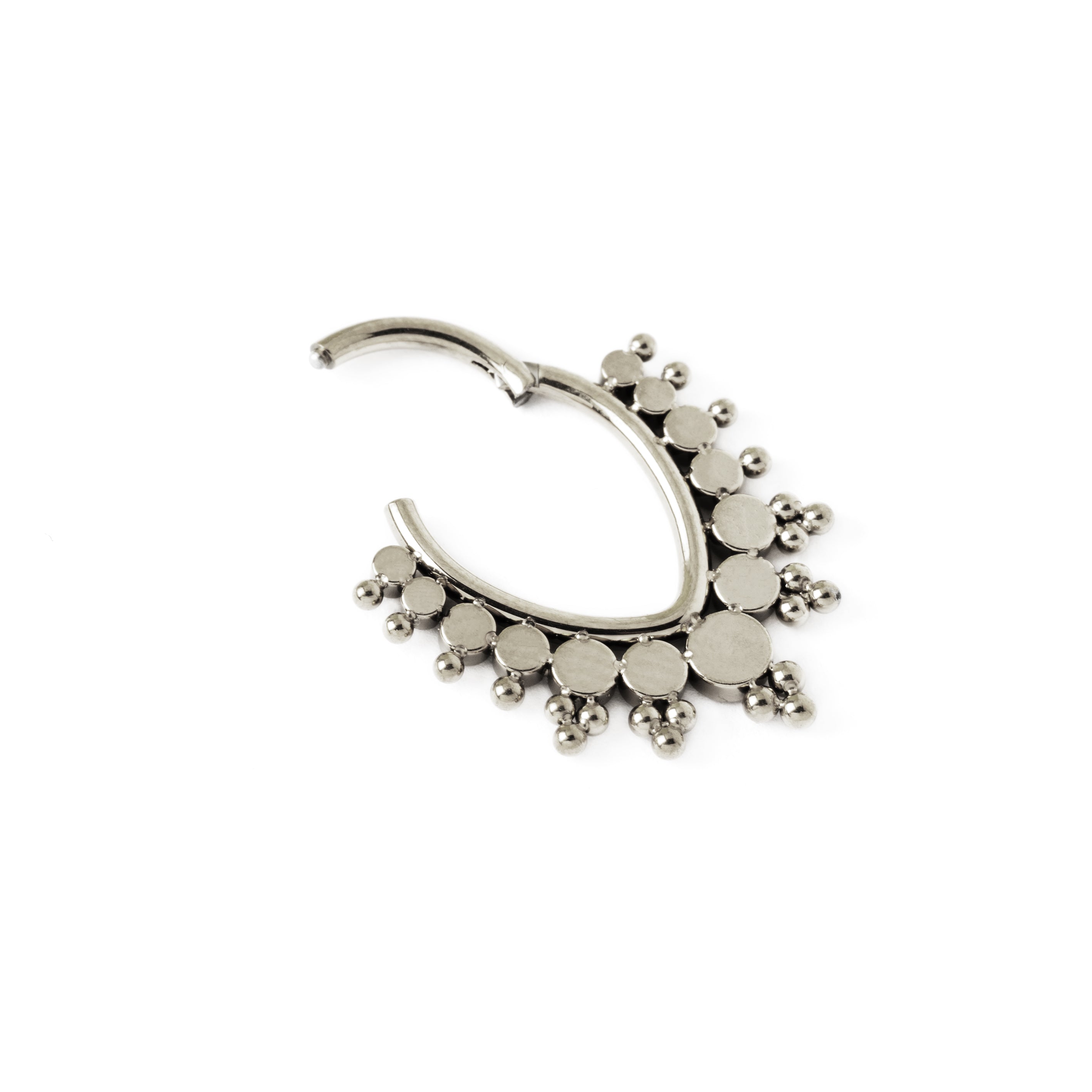 Prisha septum clicker hinged segment view