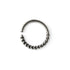 Ravi silver septum ring frontal view
