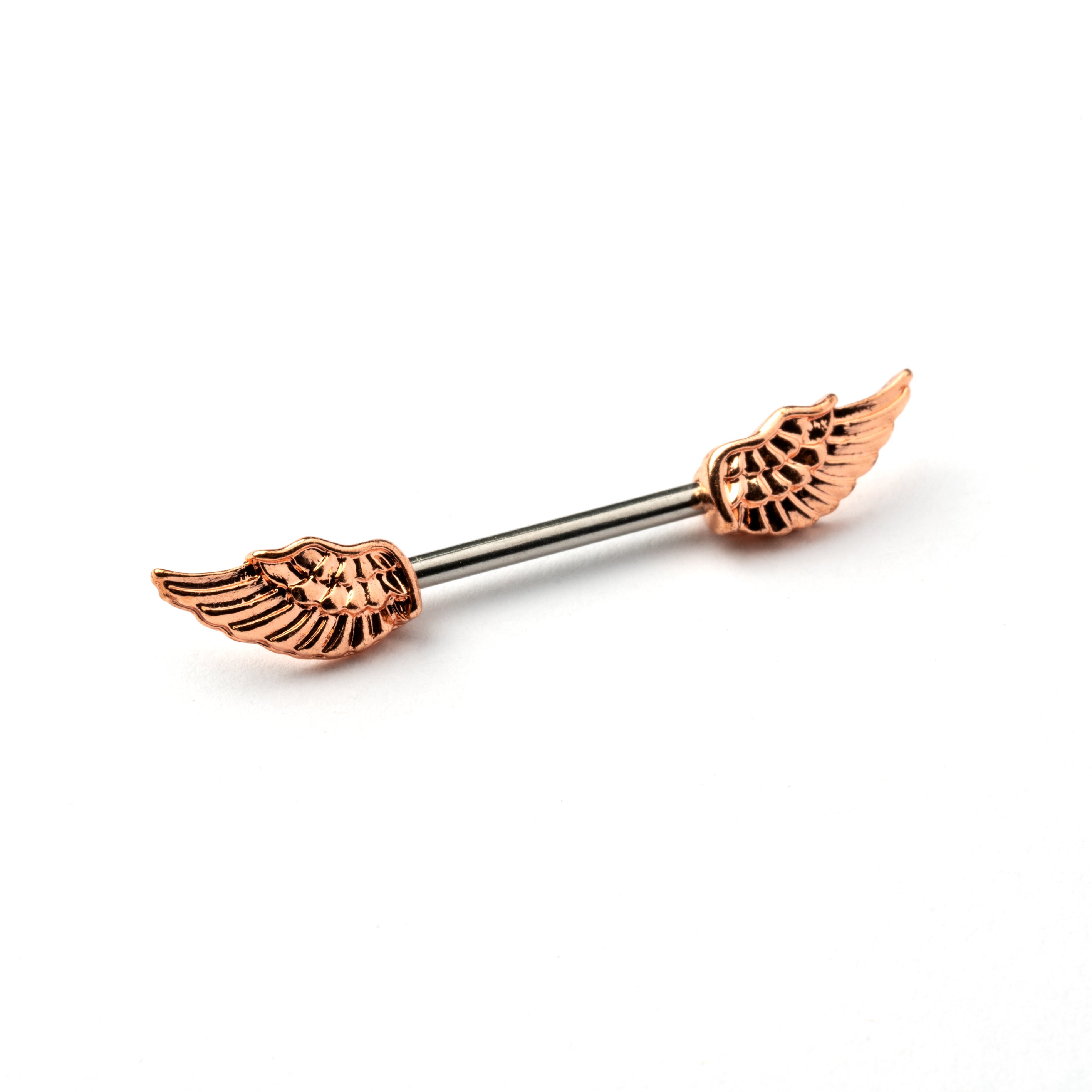 Rose Gold Wings Barbell