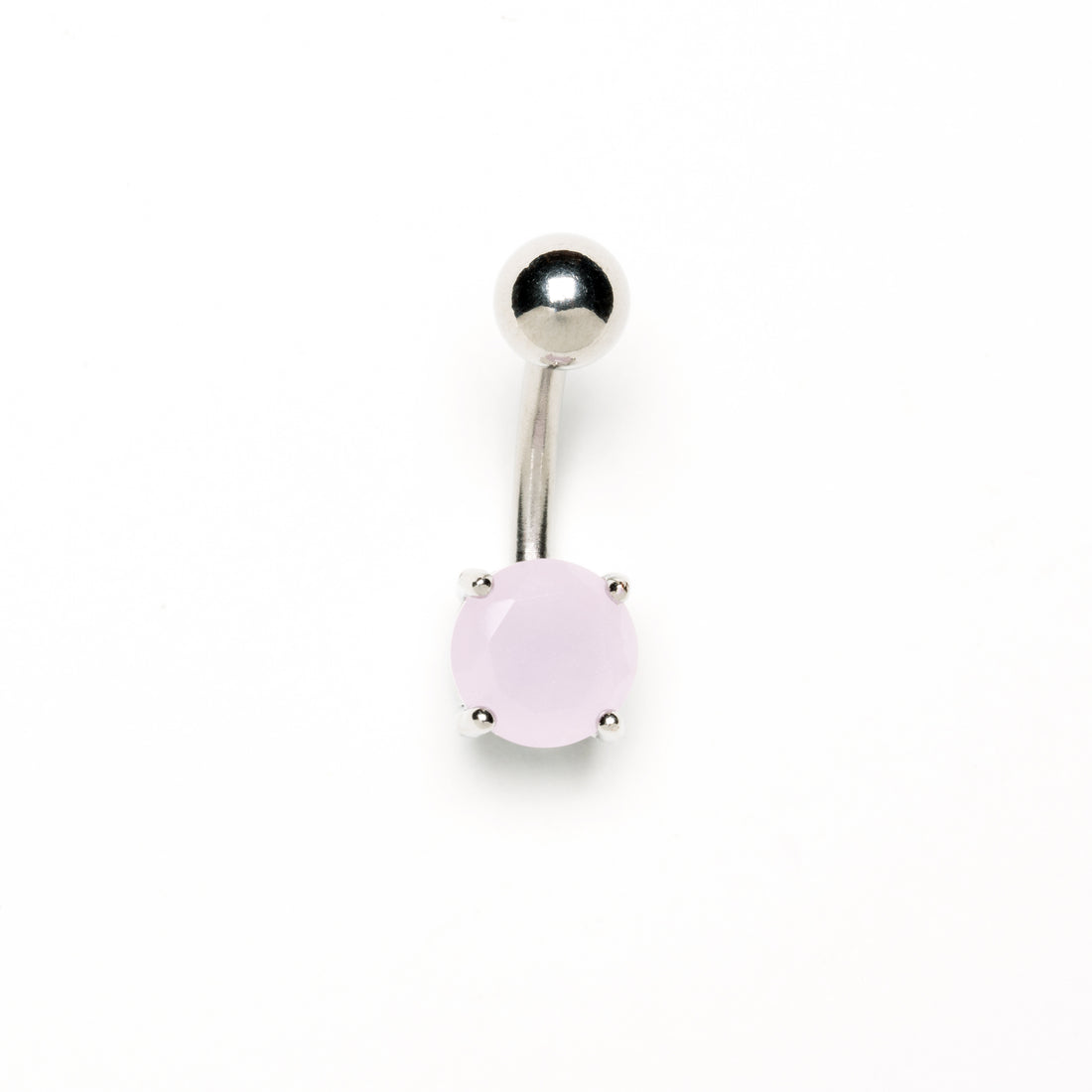 Belly Bar with Pink Aventurine frontal view