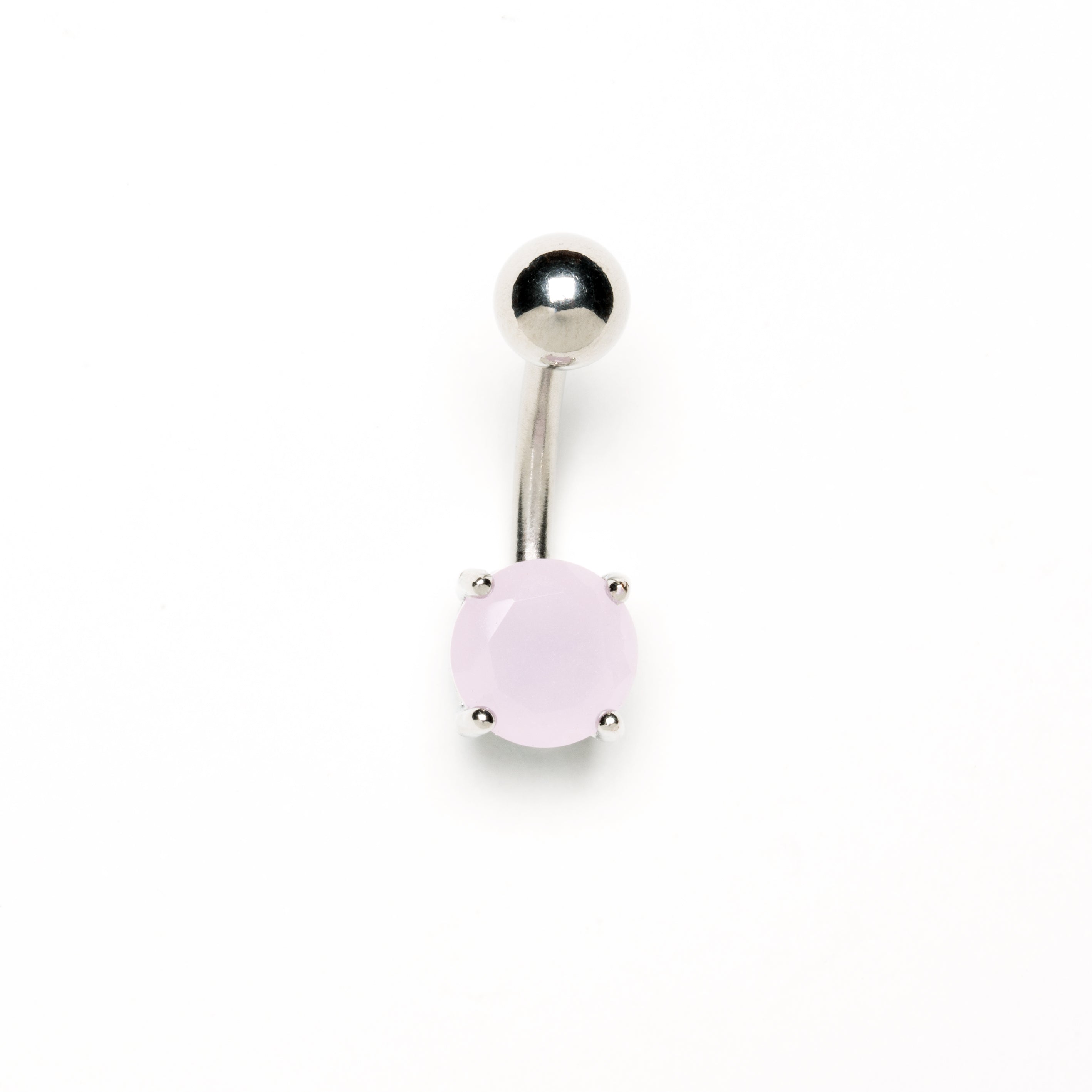 Belly Bar with Pink Aventurine frontal view