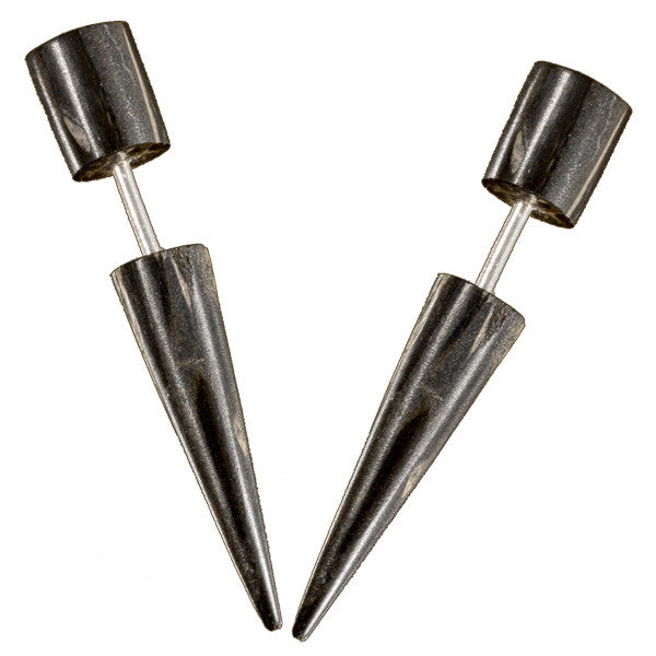 Spitalfields Wooden Earrings - palm wood