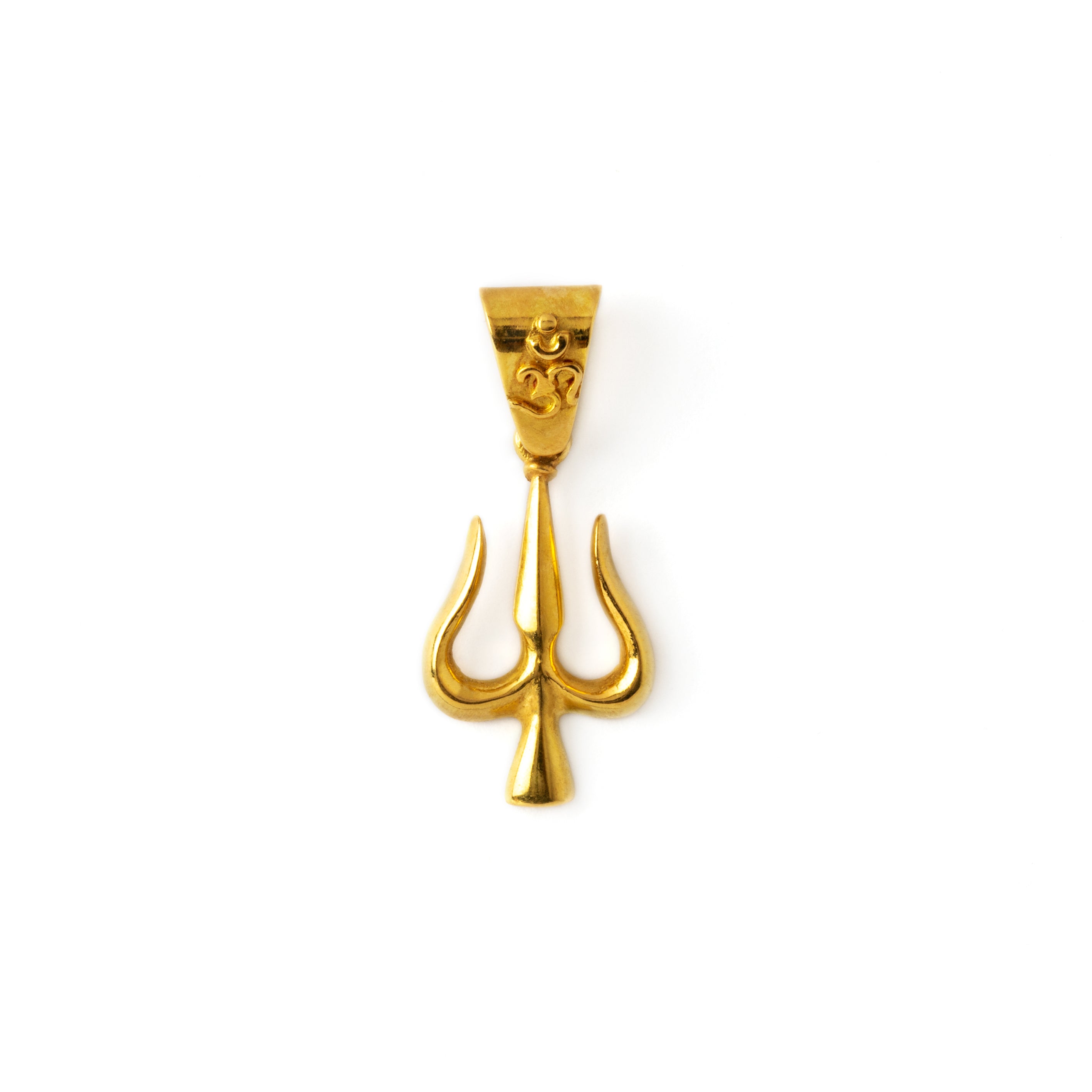 Shiva's Trishula 18K Gold Pendant