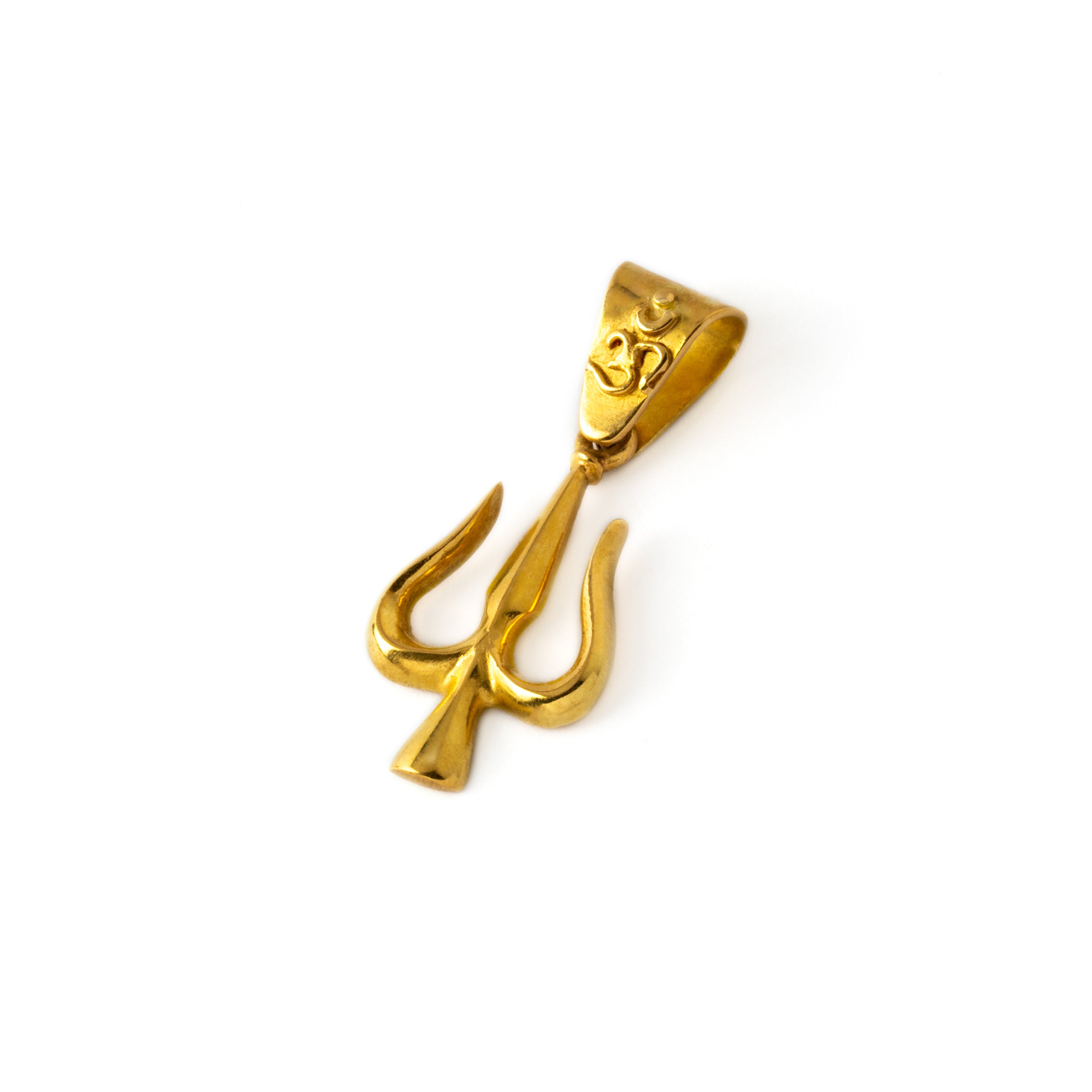 Shiva's Trishula 18K Gold Pendant