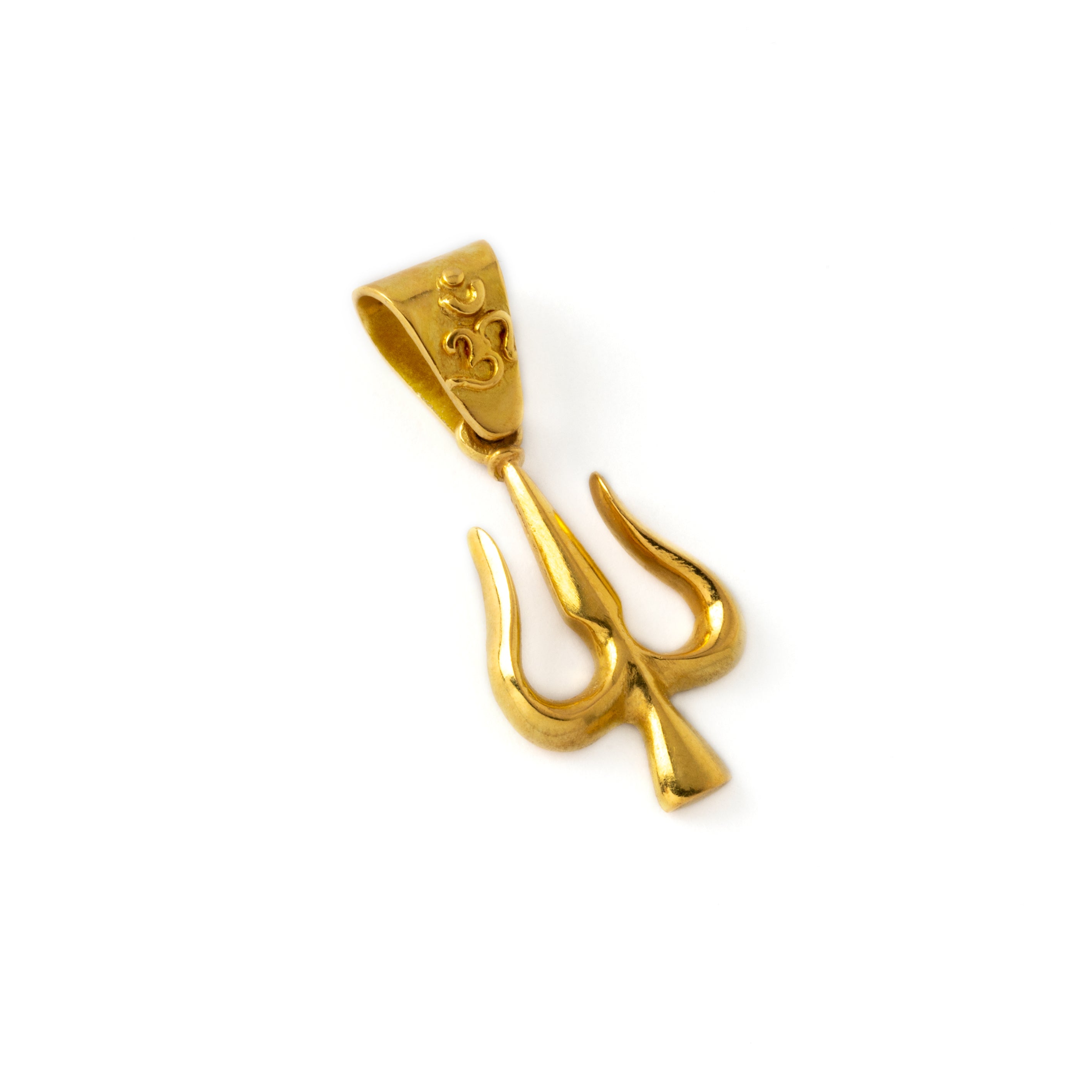 Shiva's Trishula 18K Gold Pendant
