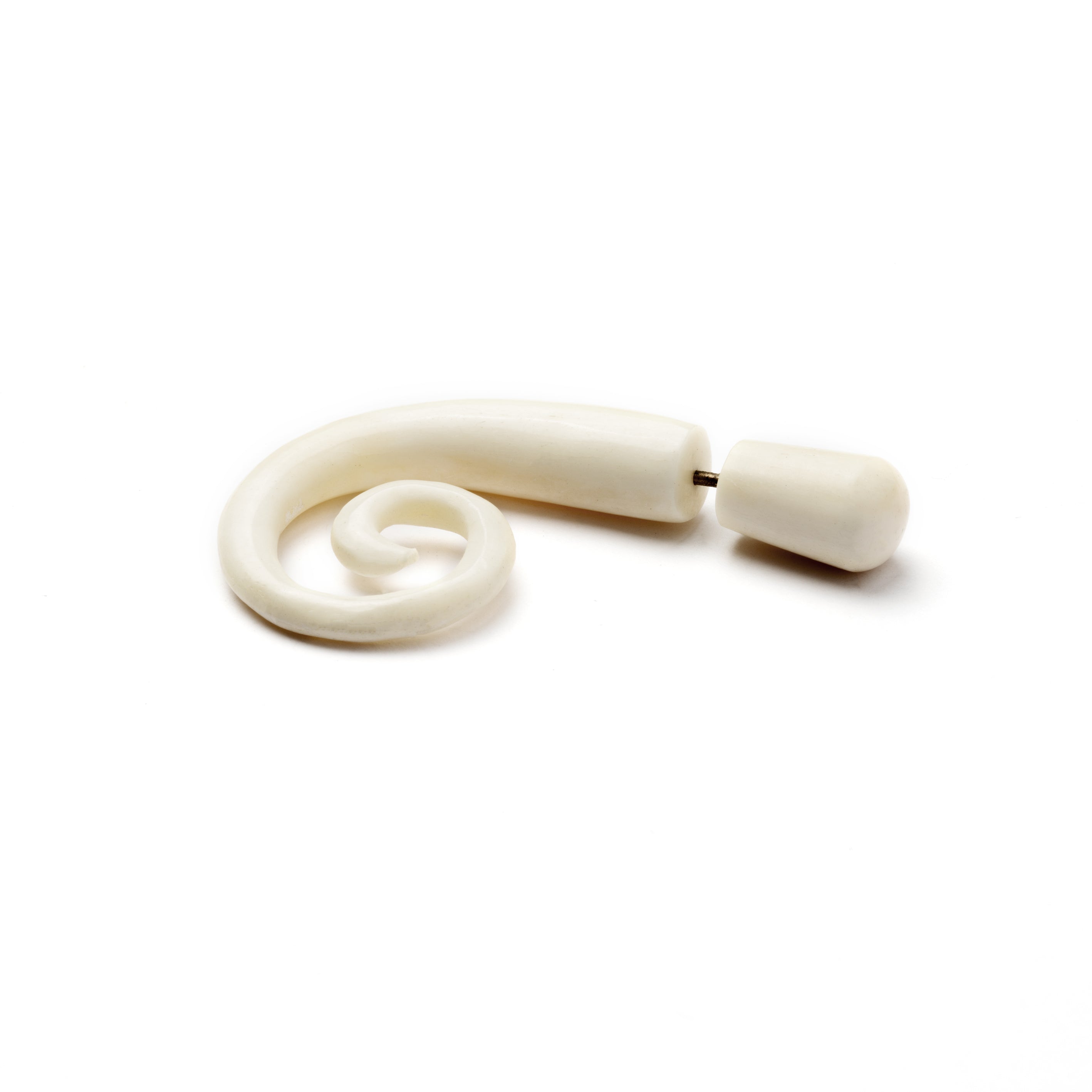 Shoreditch Bone Fake Gauge Earring- bone 