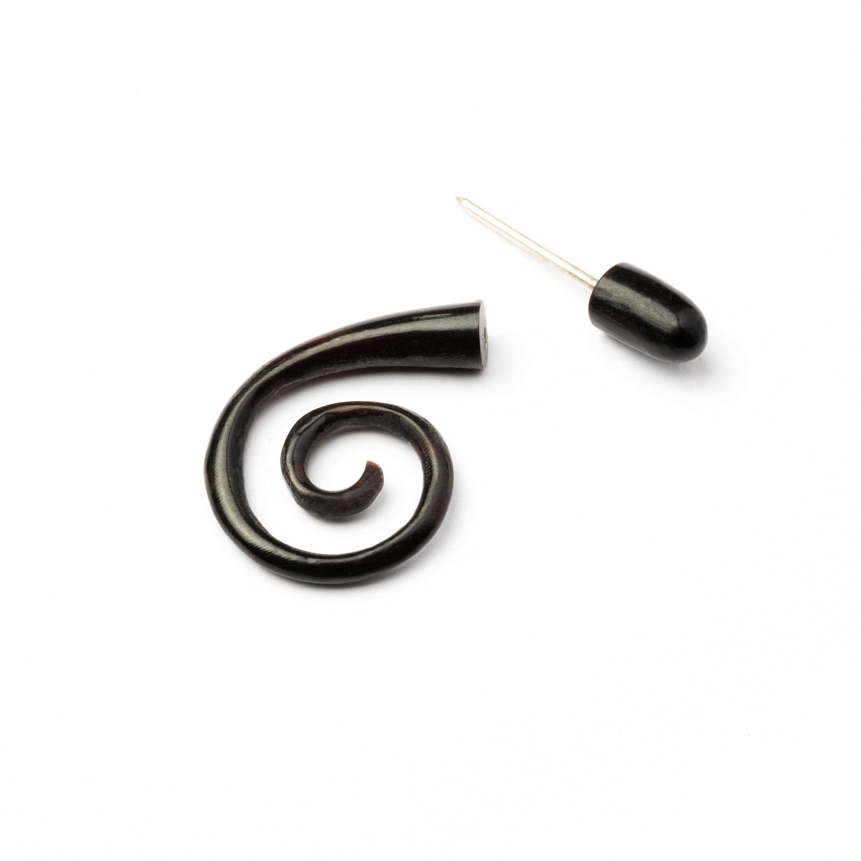 Shoreditch Bone Fake Gauge Earring- horn 