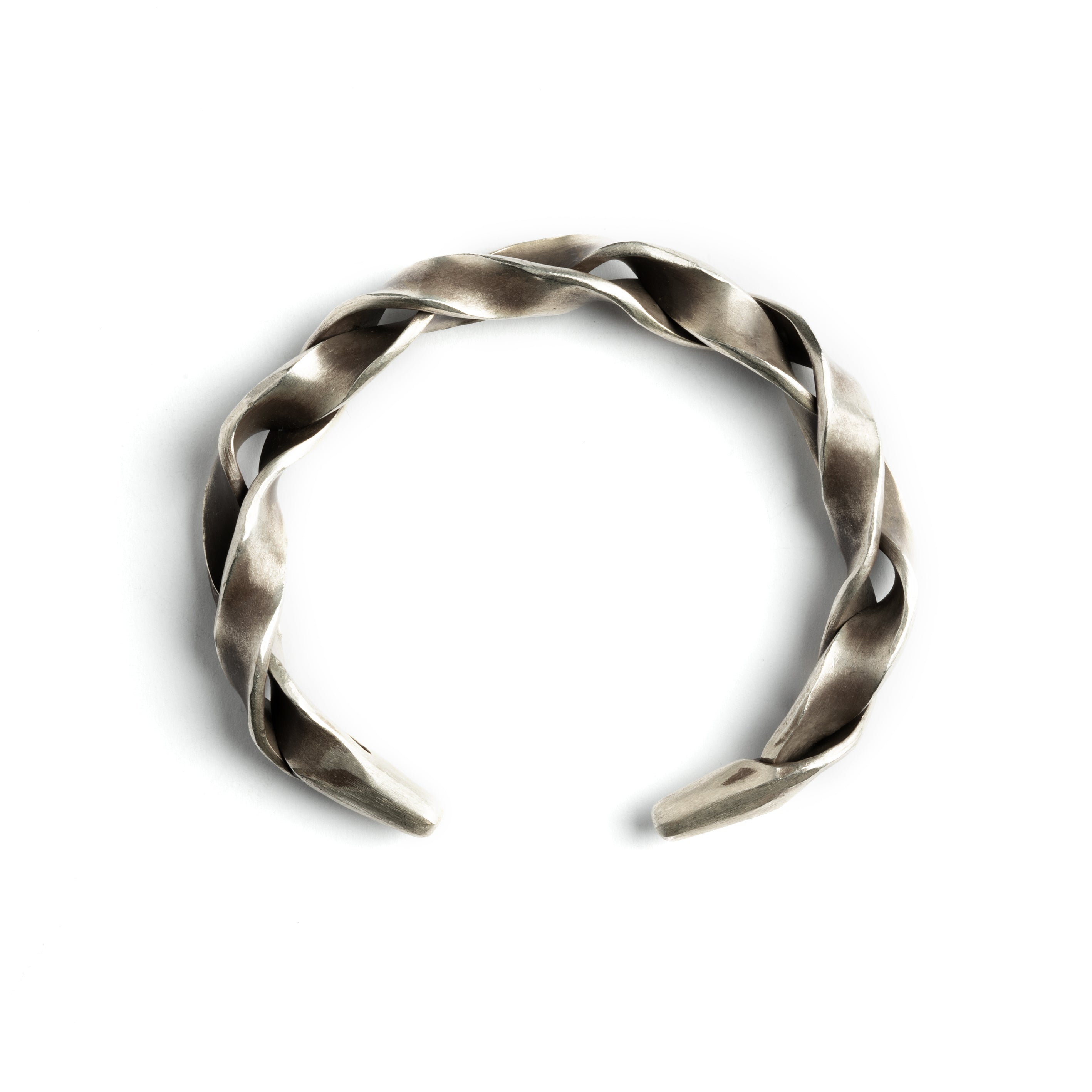 Gong Silver Cuff side view