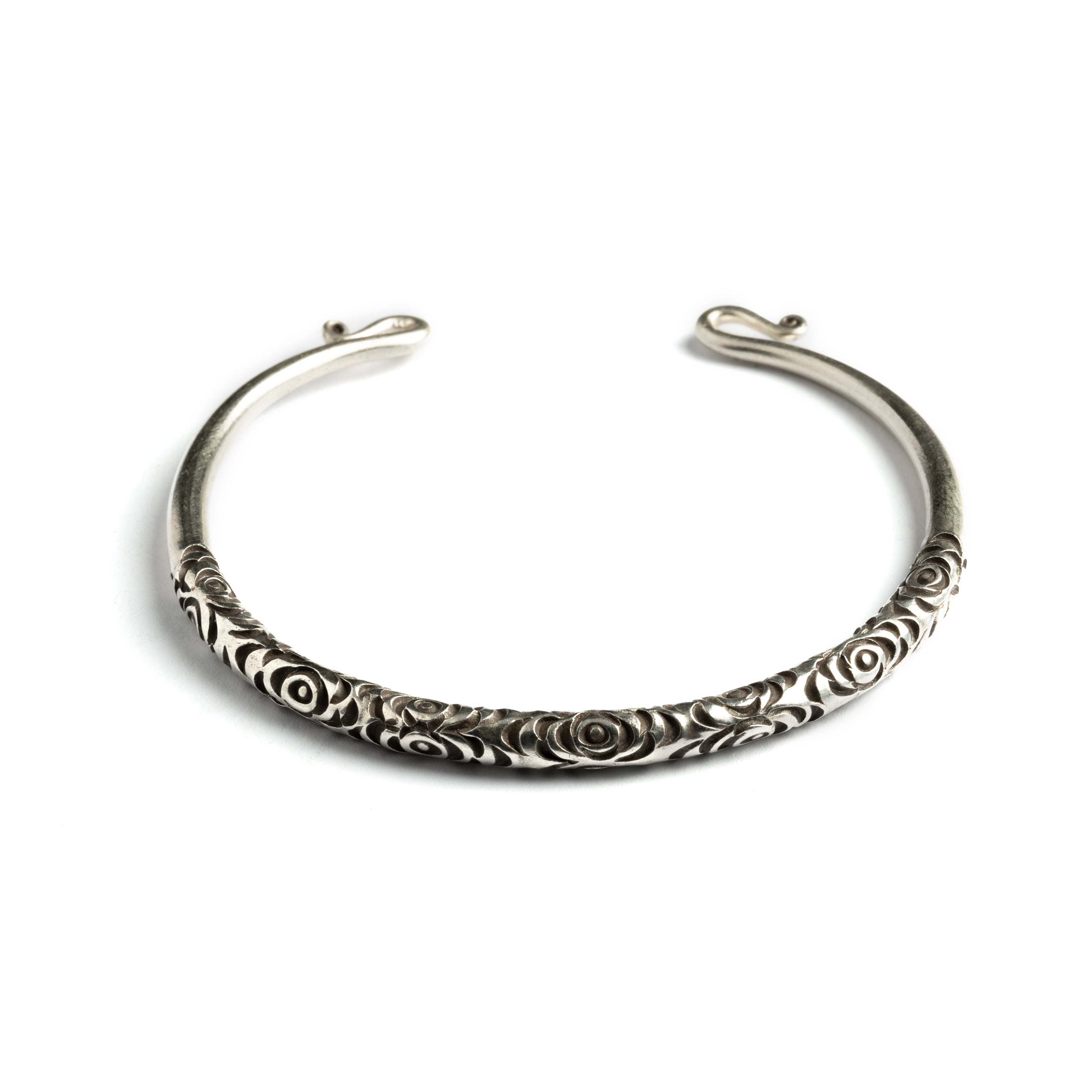 Berber Silver Cuff frontal view