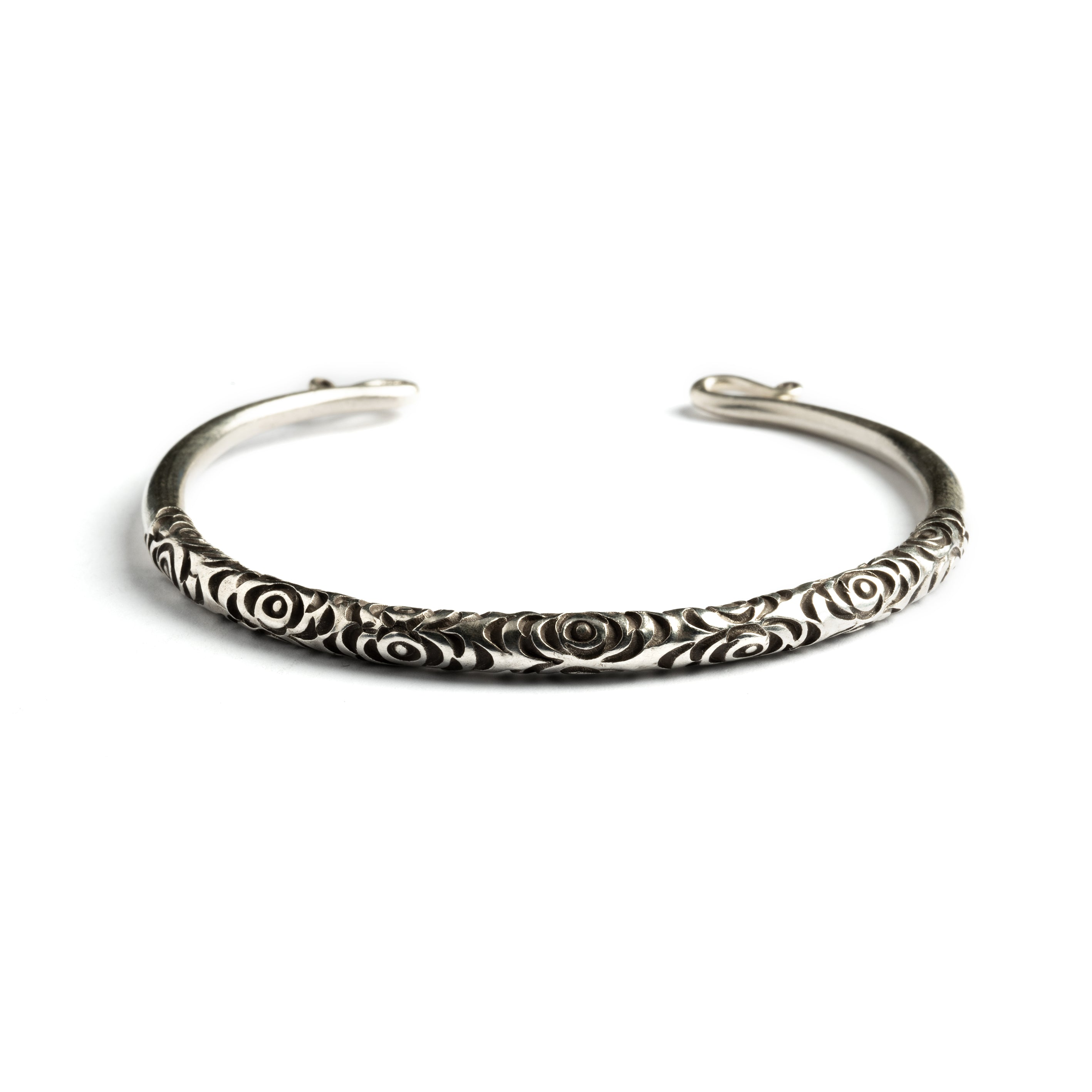 Berber Silver Cuff frontal view