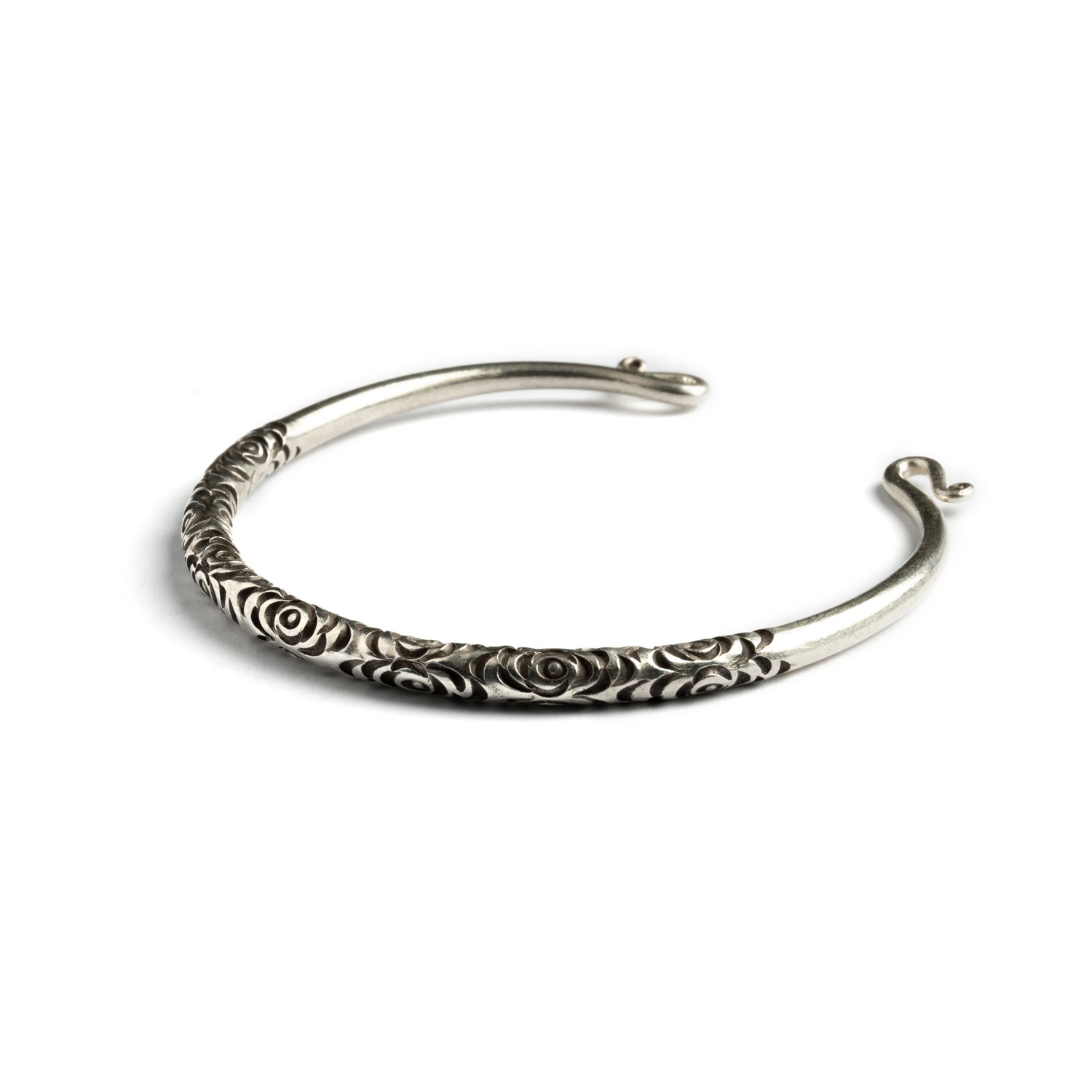 Berber Silver Cuff right side view