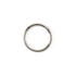 Silver clicker ring frontal view