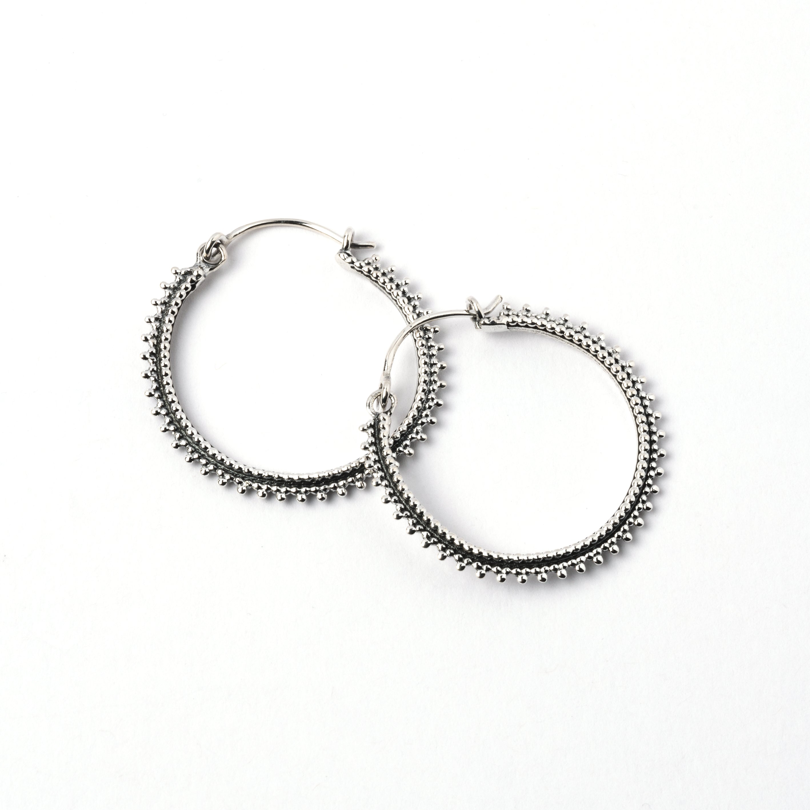 Silver Indian Hoops