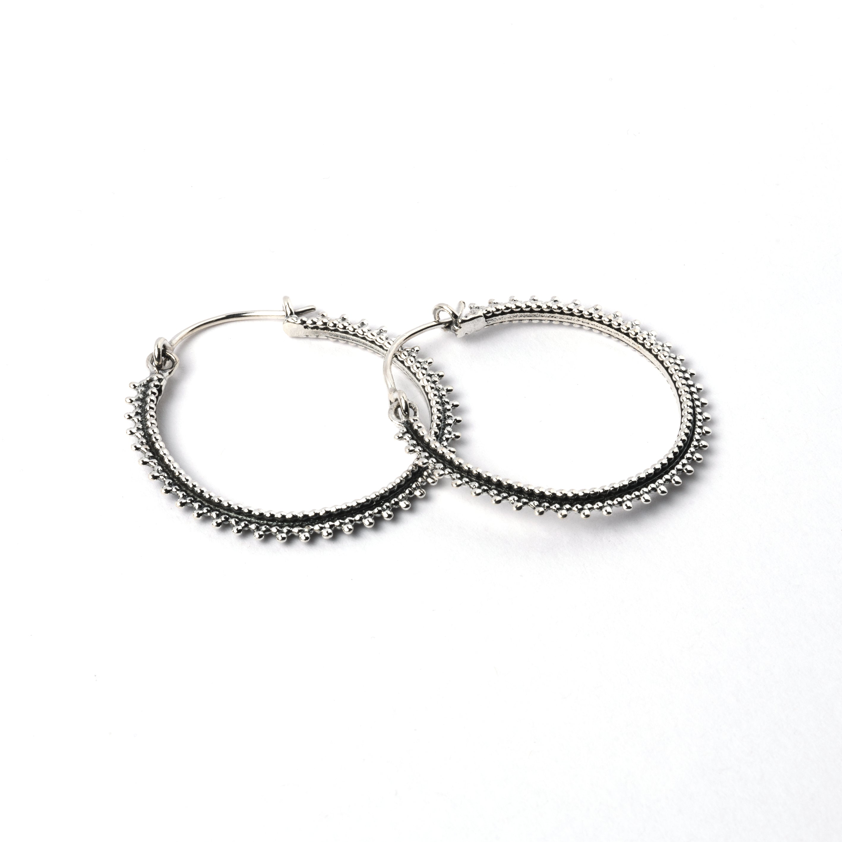 Indian Silver Hoops