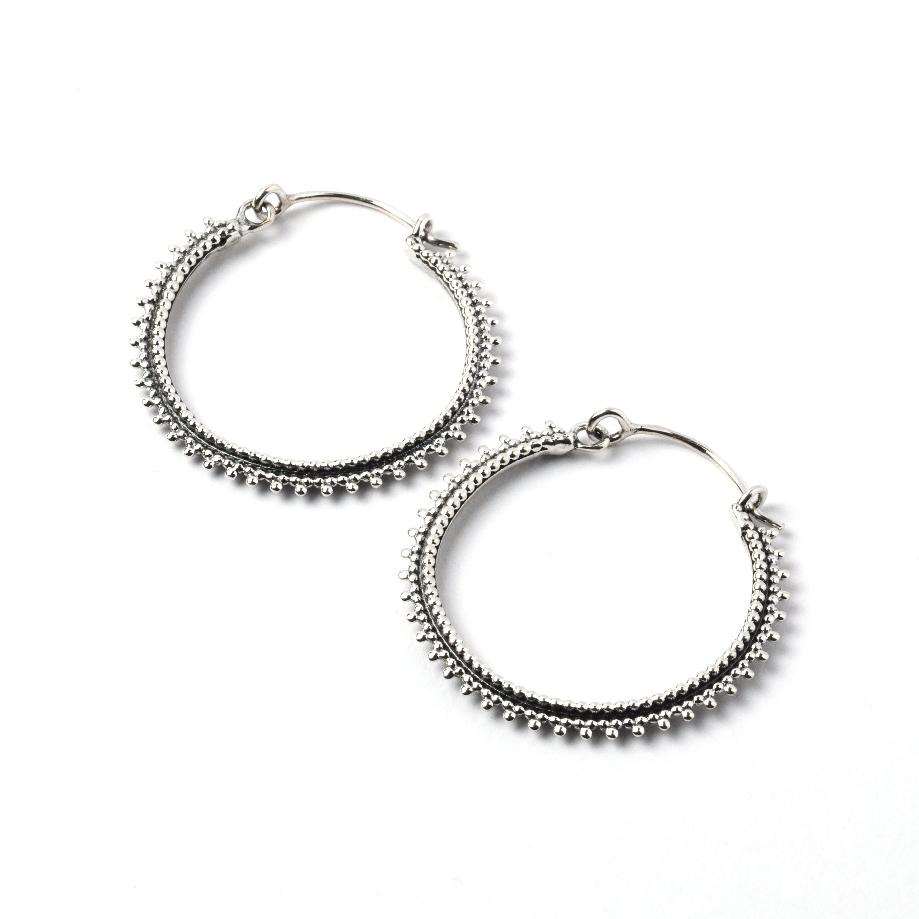 Indian Silver Hoops