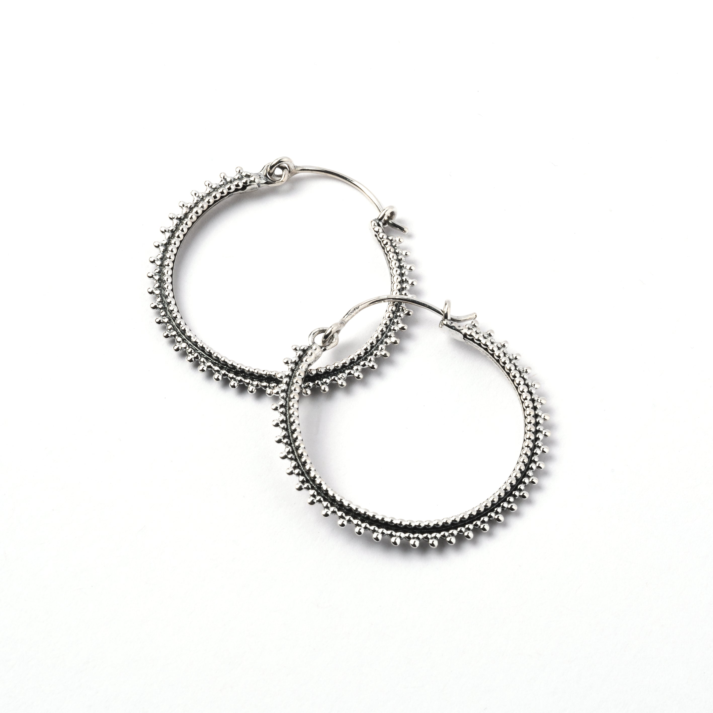 Indian Silver Hoops