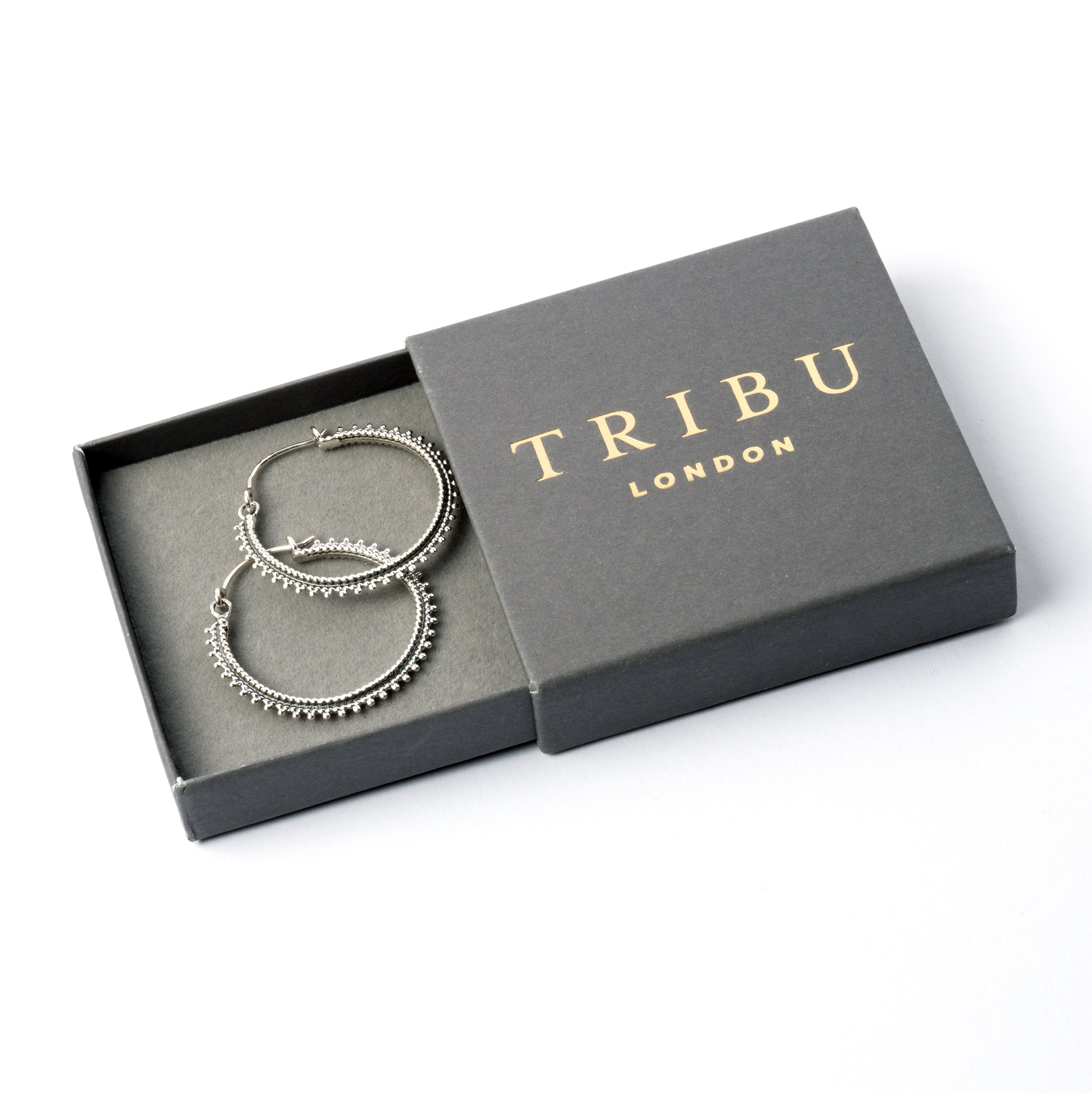 Indian Silver Hoops