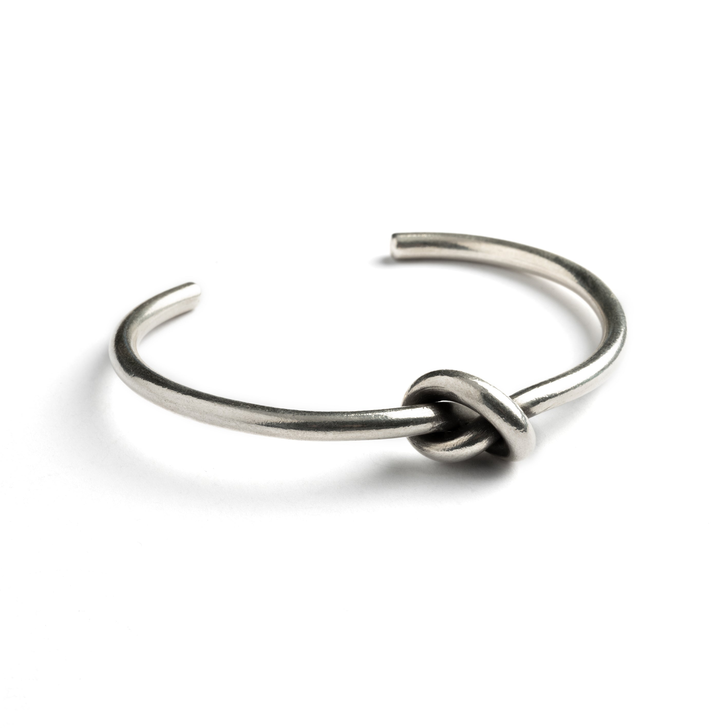 Silver Knot Bracelet right side view