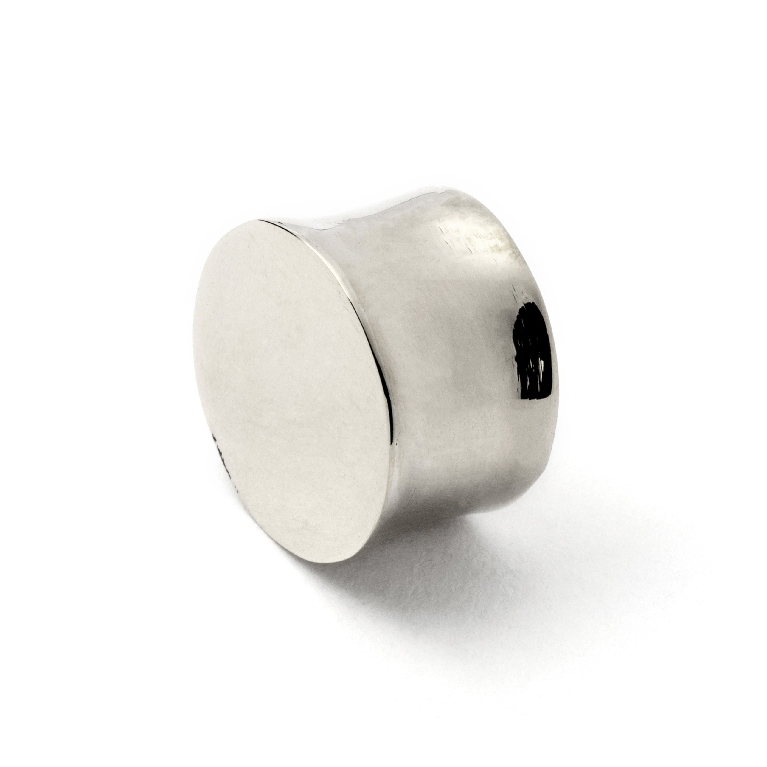 sterling silver plain plug earring