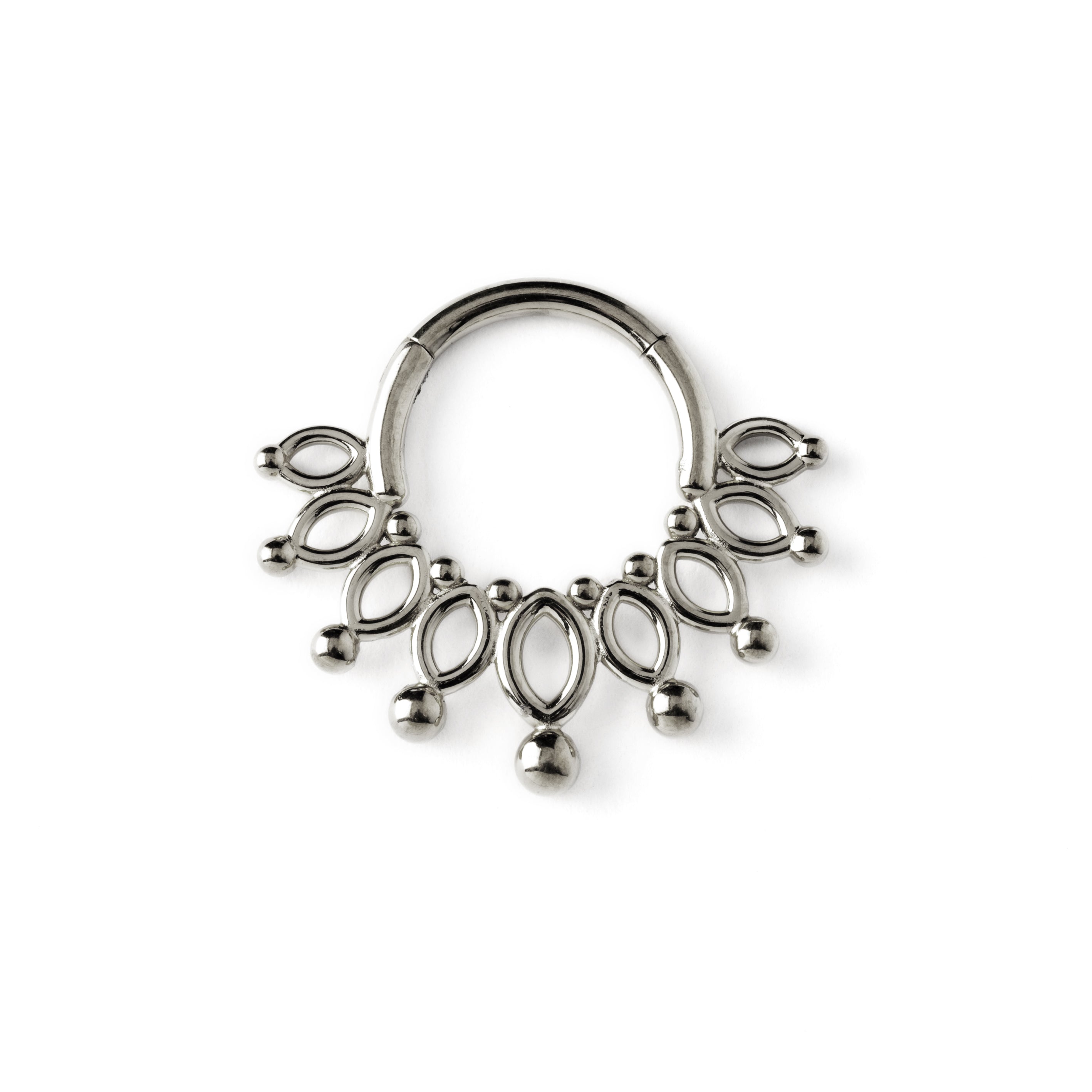 Silver hot sale septum clicker