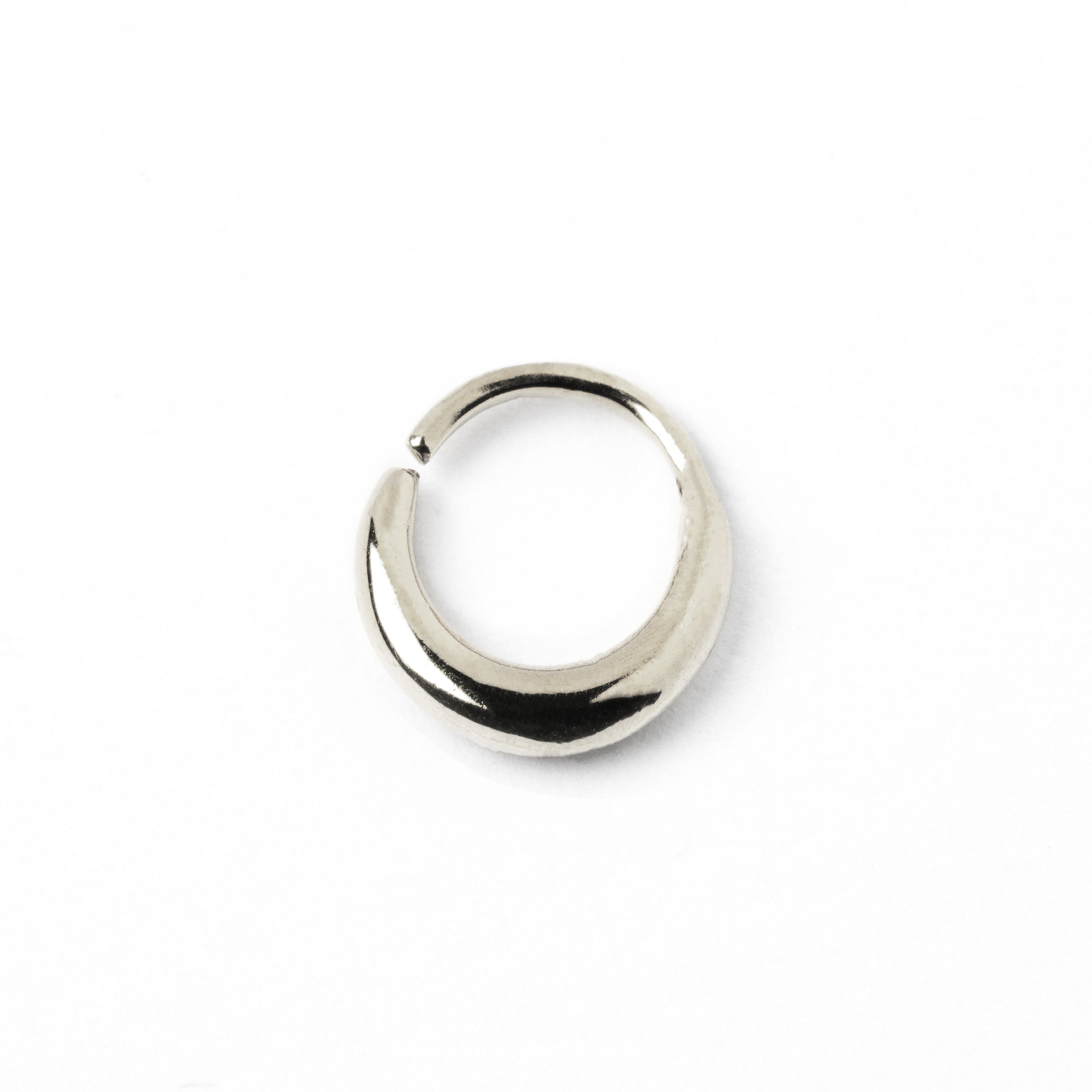 Rajasthan Silver Septum Ring frontal view