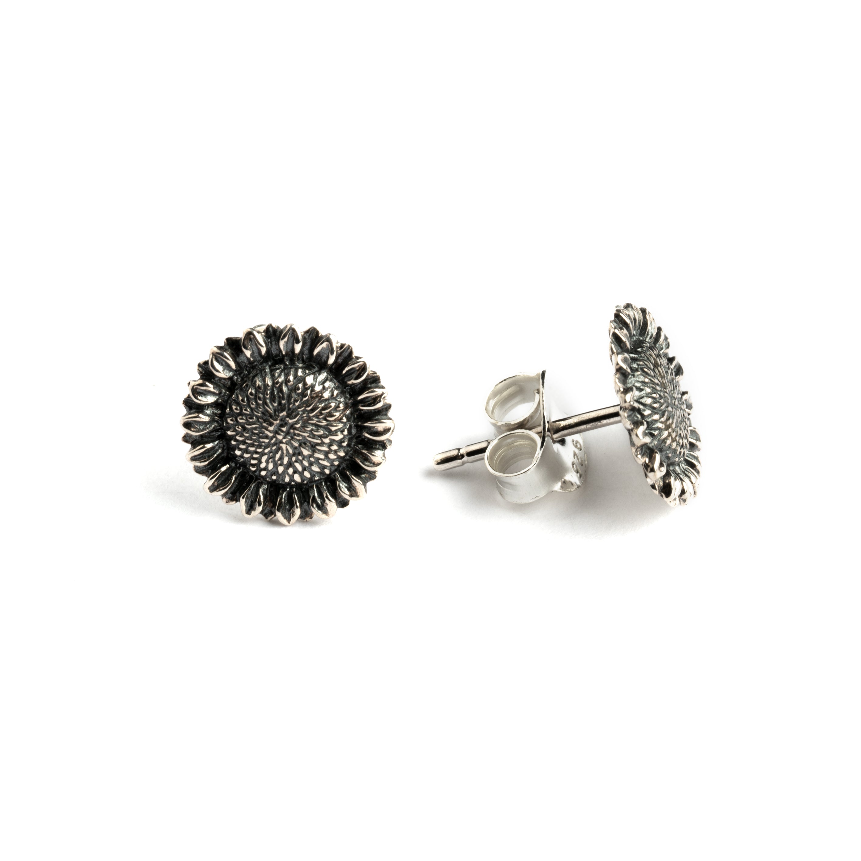 Silver-Sunflower-Studs_2