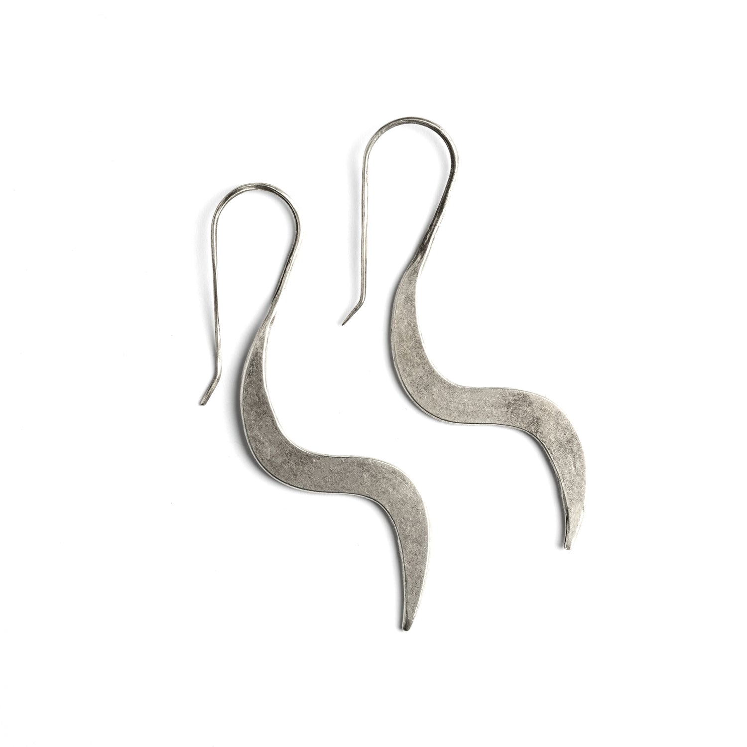 Silver Sway Earrings frontal view