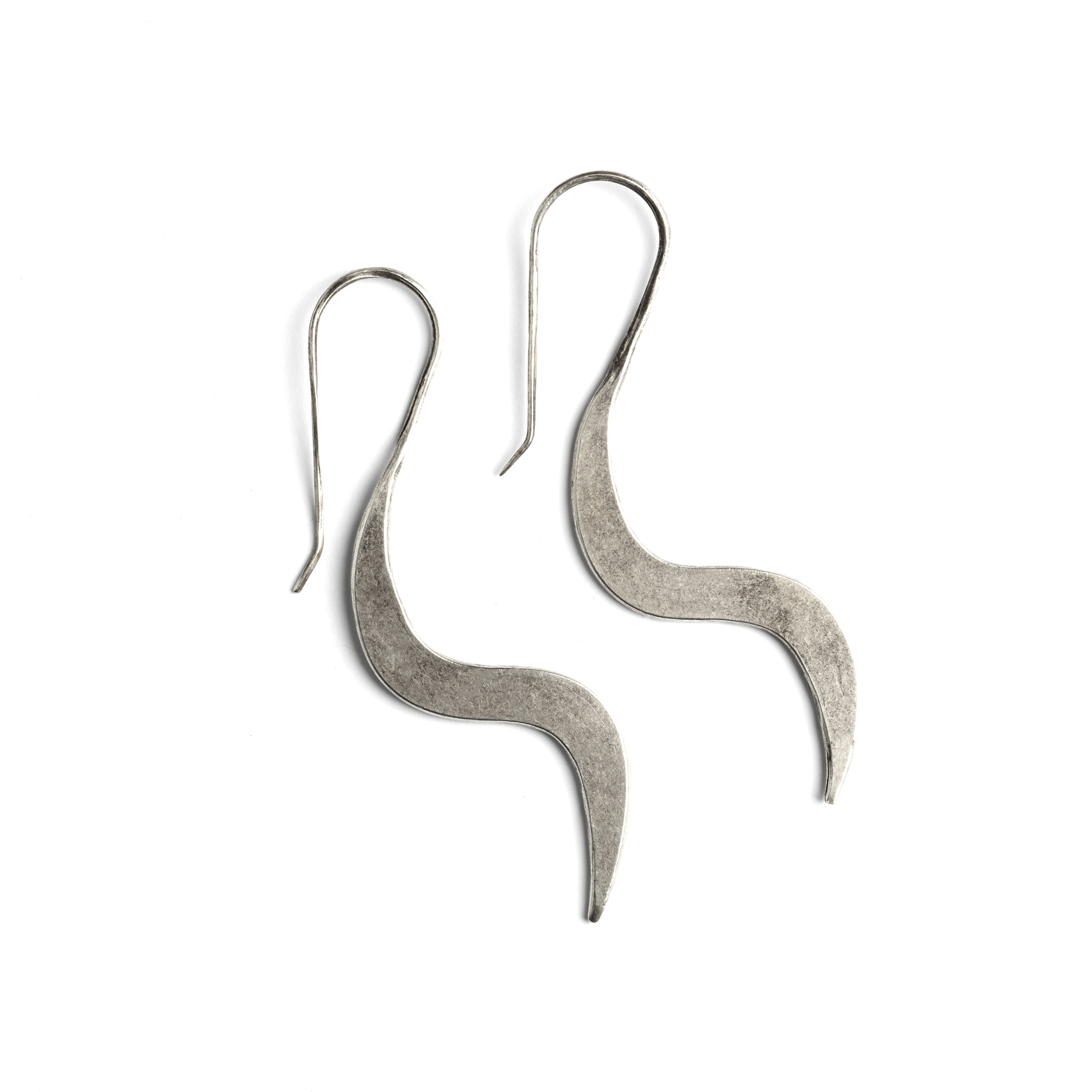 Silver Sway Earrings frontal view