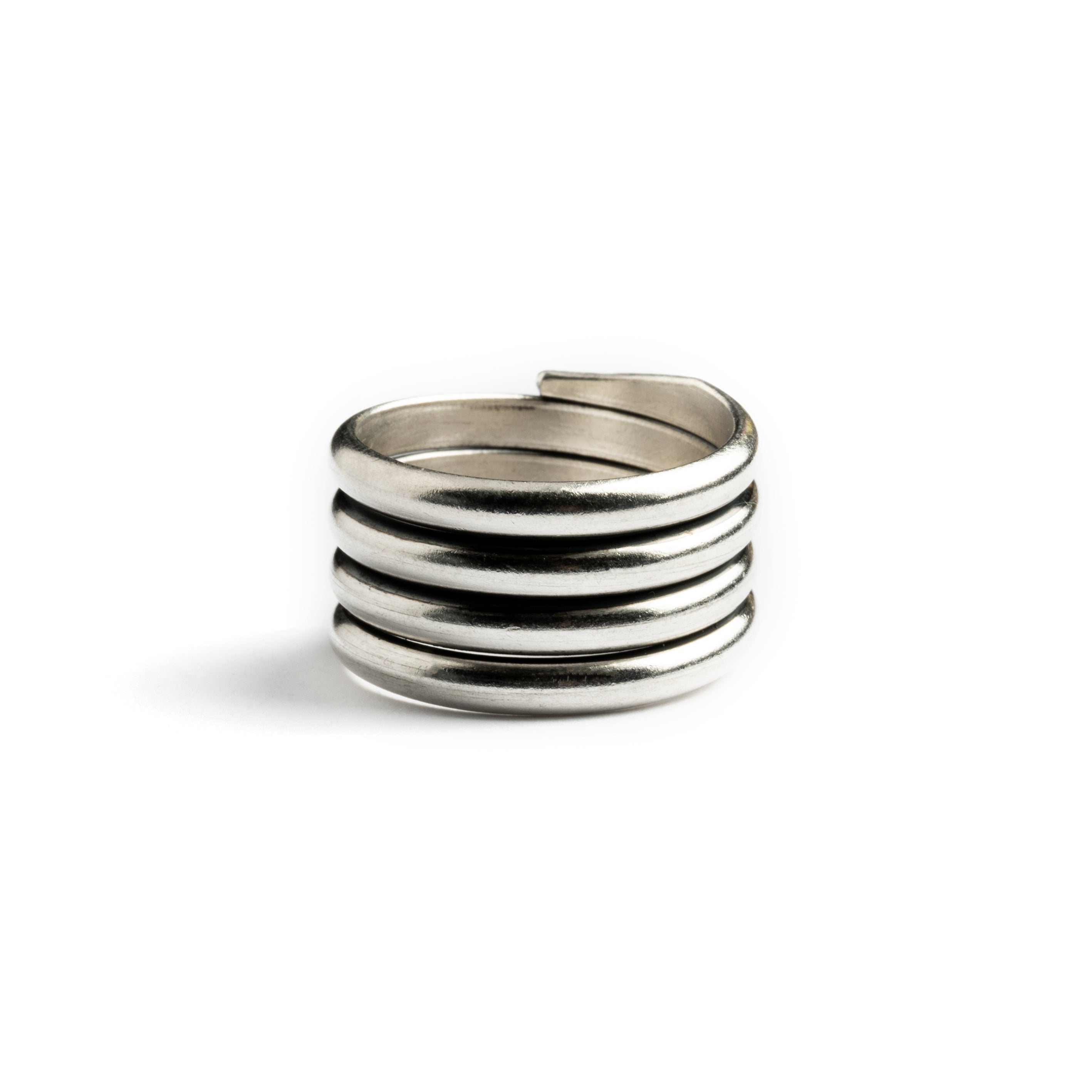 Silver Wraparound Ring frontal view