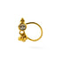 Gold Sita Nose Stud frontal view