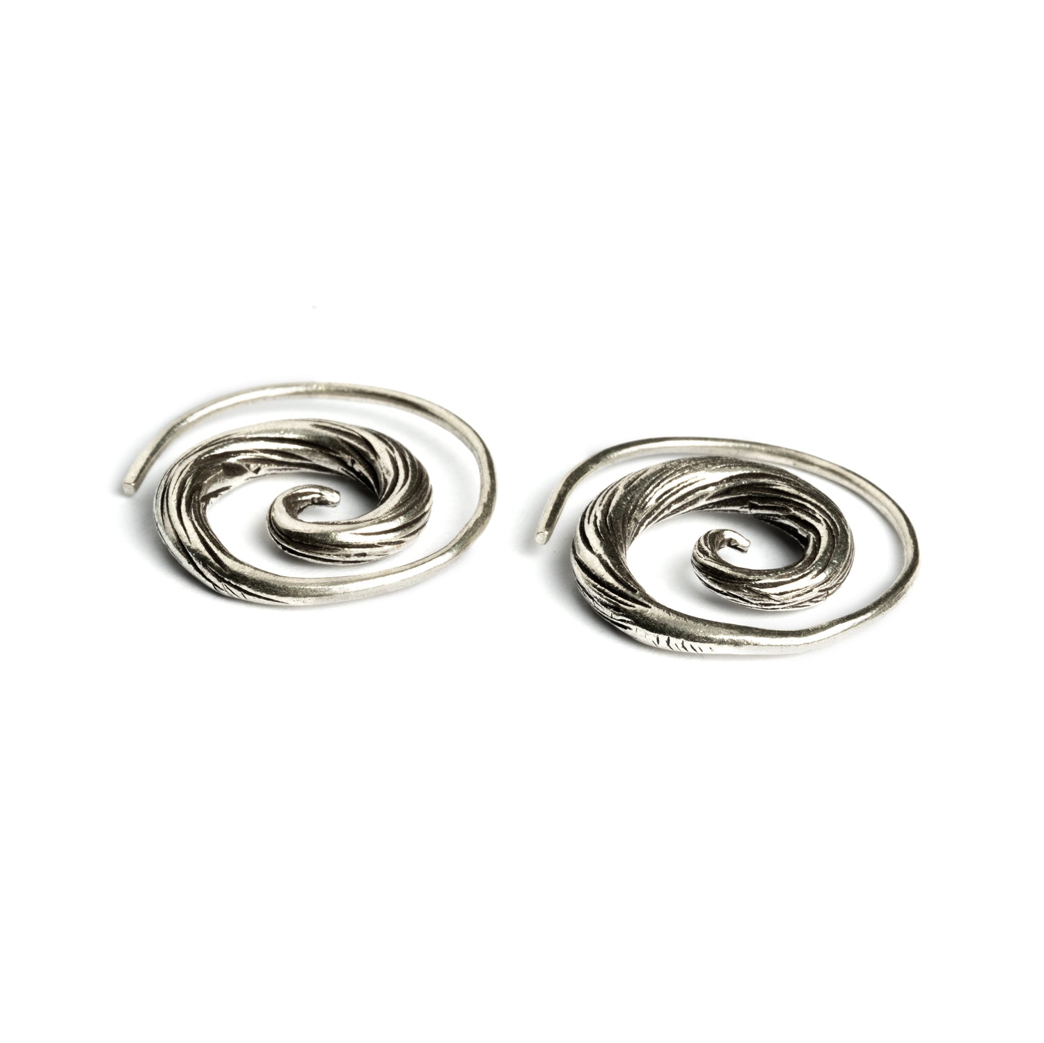 El Nino Spiral Earrings side view