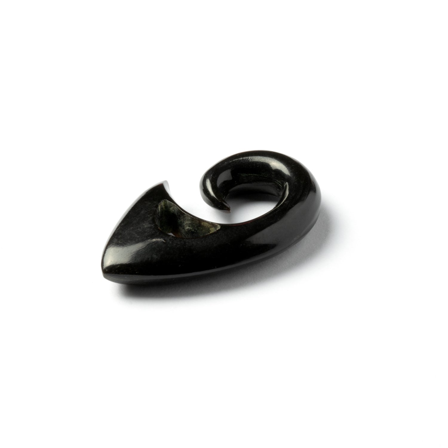 Spiralling Top Triangular Ear Stretchers - Horn